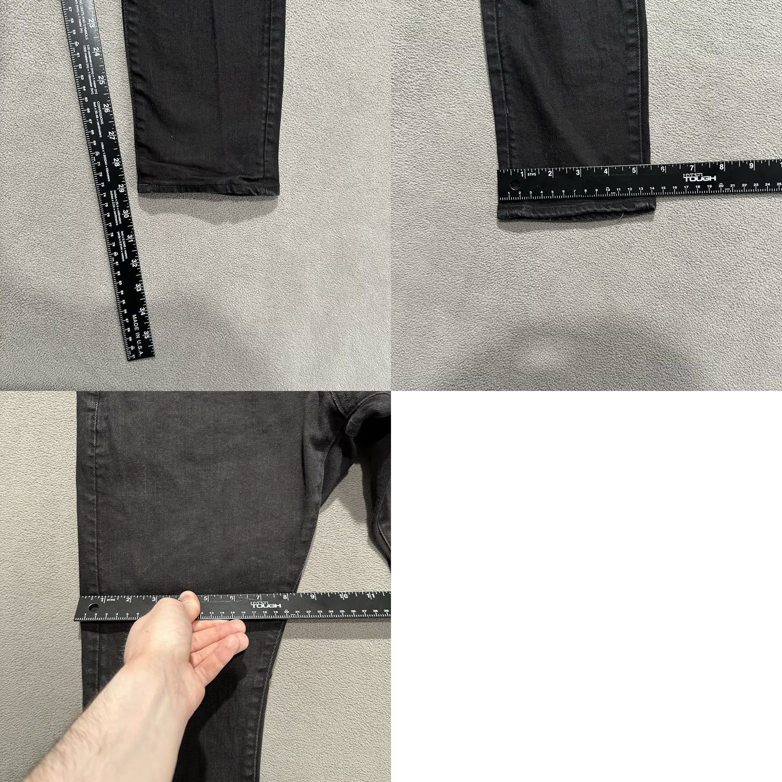 G-Star VINTAGE G-Star Jeans Mens 33x32 Faded Black 3301 Skinny Size US 33 - 9 Thumbnail