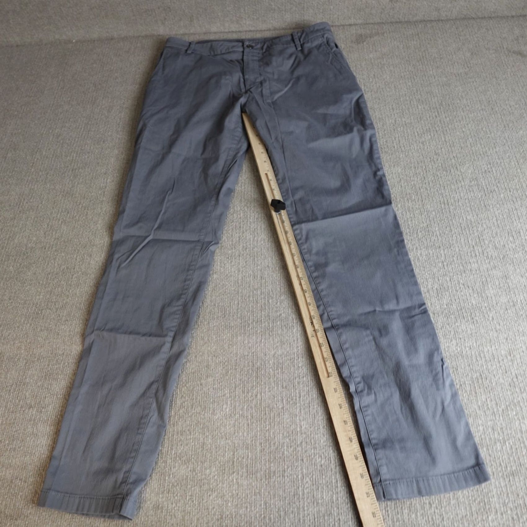 Vintage Birddogs Mens Pants 34 x 31 Gray Chino Cotton Blend Casual Slim Flat Front Regular(Hip) Mens Size US 34 / EU 50 - 7 Thumbnail