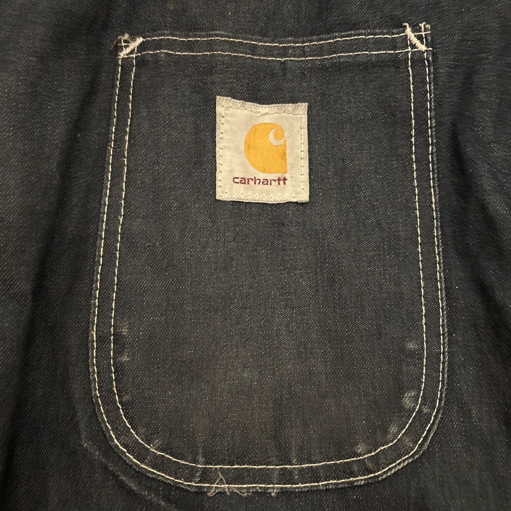 Carhartt VINTAGE Carhartt Coverall Jacket Denim Workwear 80s USA Adult XL Blue Mens Size US 36 / EU 52 - 4 Thumbnail