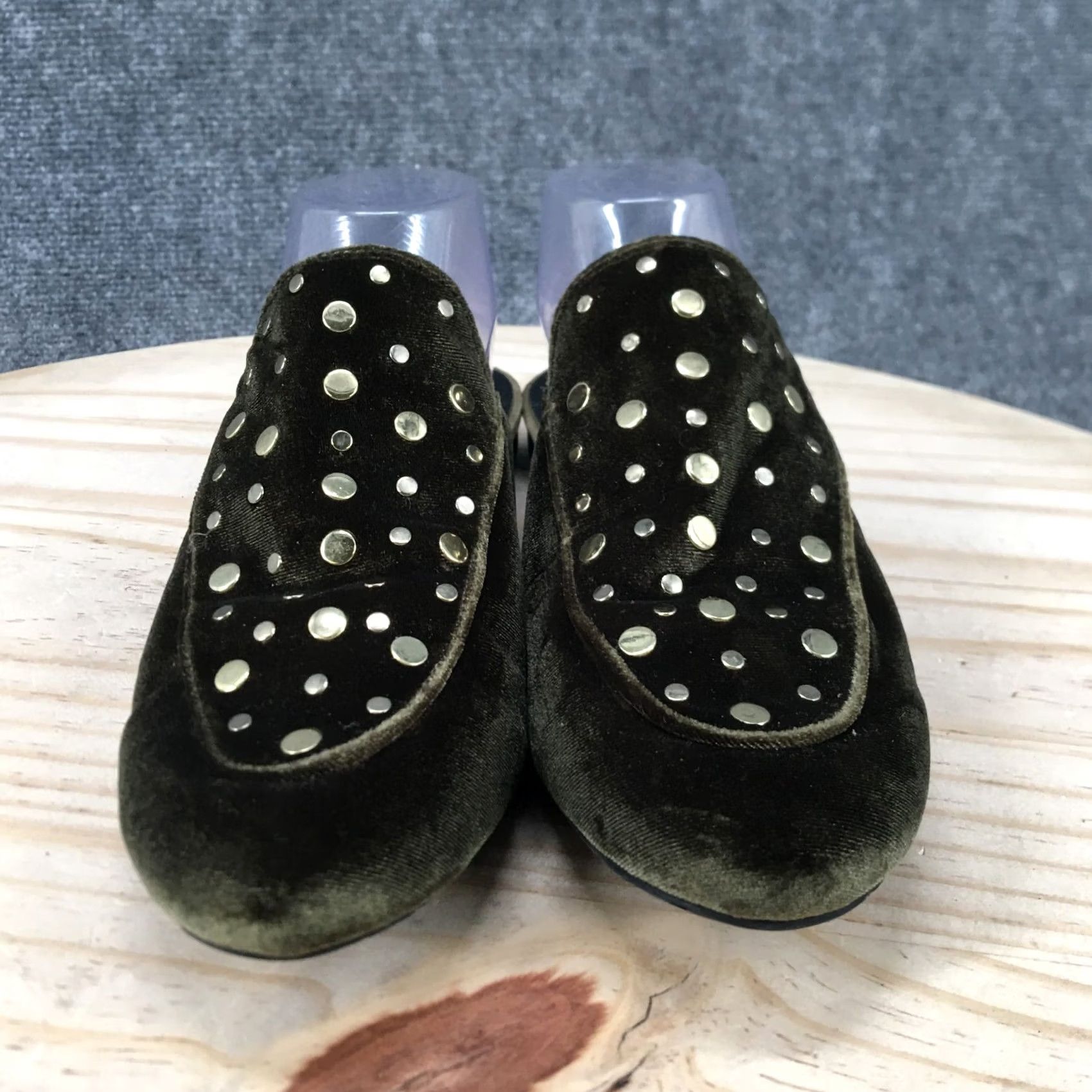 Kenneth Cole Kenneth Cole Reaction Wyatt Sandals Mules Womens 9.5 M Green Velvet Size US 10 / IT 40 - 5 Thumbnail