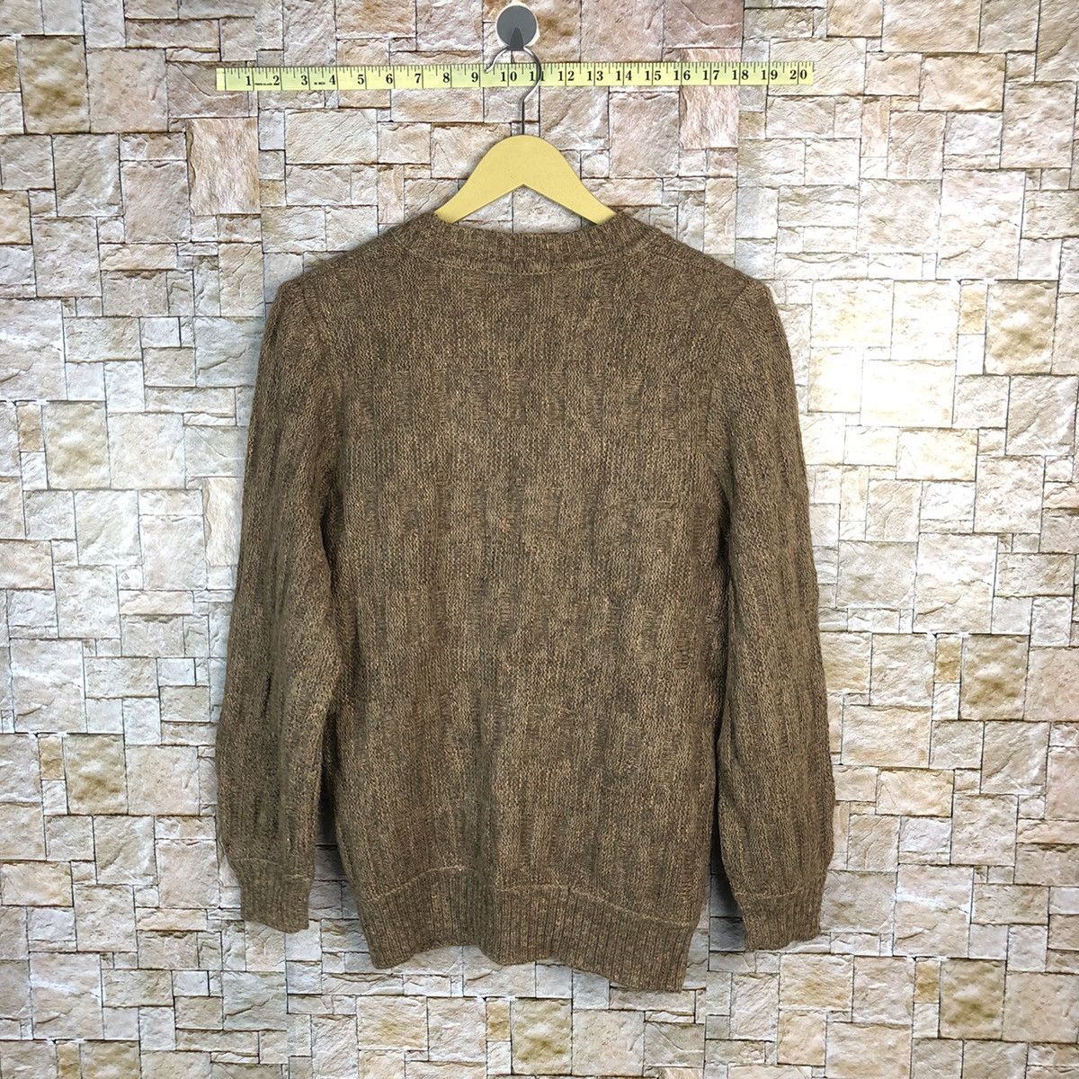 Vintage Original Knit mohair fur vintage jpn cardigan Knitwear #A420 Size US M / EU 48-50 / 2 - 12 Thumbnail