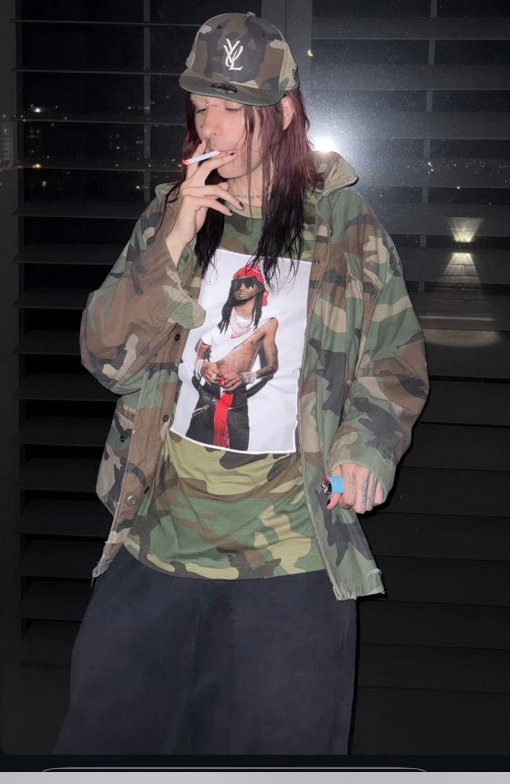 Supreme Supreme Playboi Carti Tee Camo | Grailed