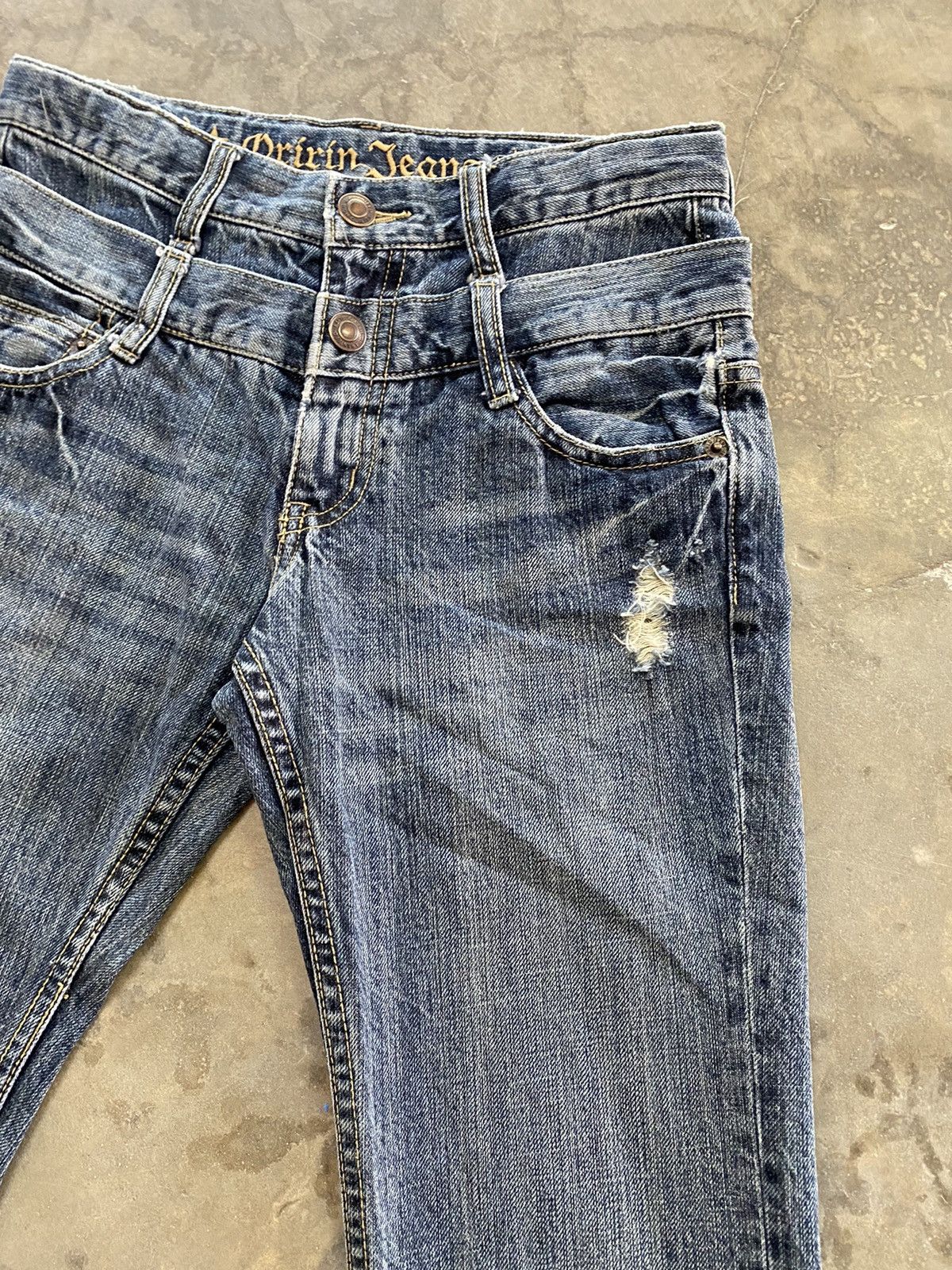 Hysteric Glamour × Japanese Brand × Le Grande Bleu (L.G.B.) Flare Jeans Japanese Oririn Jeans Distressed Boot Cut Size 26" / US 2 / IT 38 - 8 Thumbnail