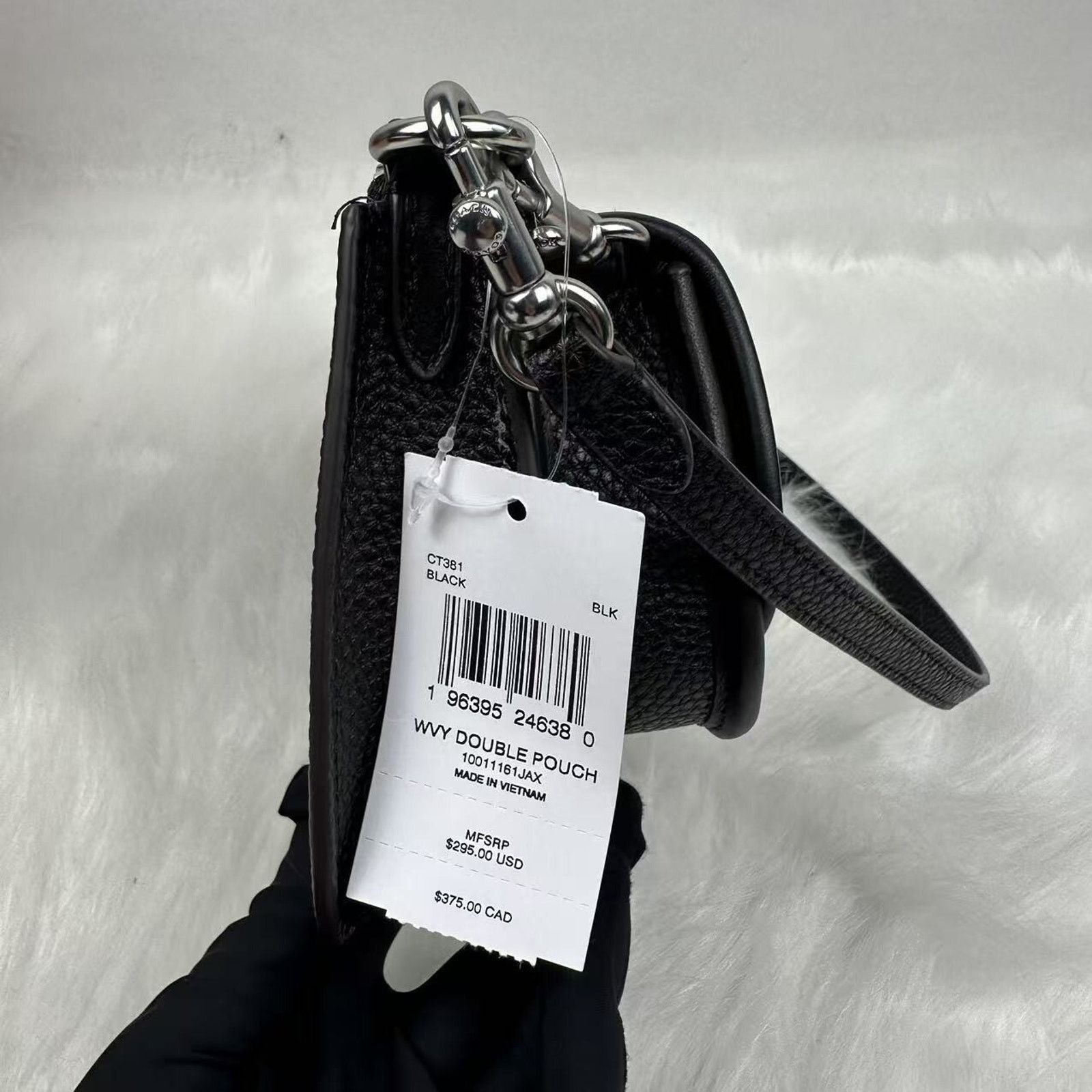 Coach Coach Wavy Double Pouch shoulder Coachtopia Black Rainbow Size ONE SIZE - 4 Thumbnail