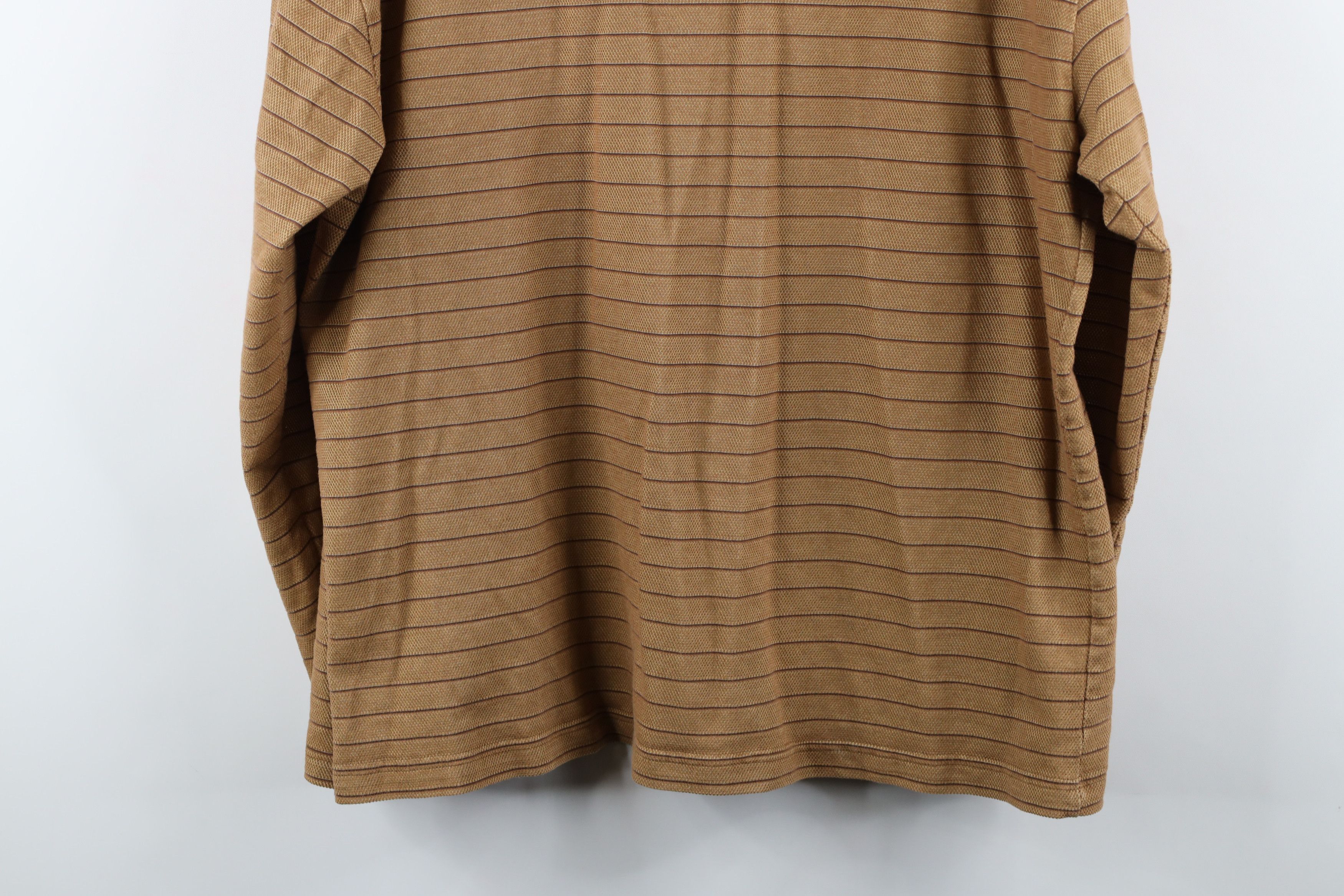 Vintage Vintage 90s Streetwear Thermal Waffle Knit Rugby Polo Size US L / EU 52-54 / 3 - 8 Thumbnail