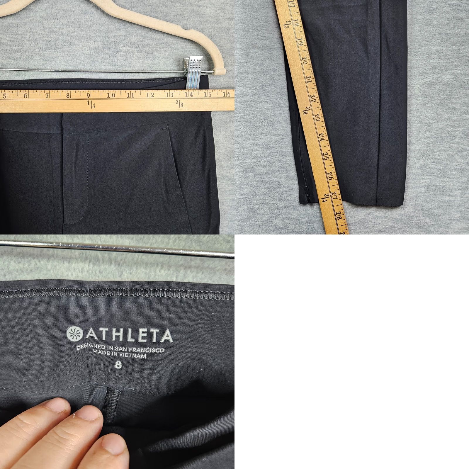 Athleta Athleta Women's Side Pocket Ankle Zipper Pant In Black Size 8 Size 30" / US 8 / IT 44 - 8 Thumbnail