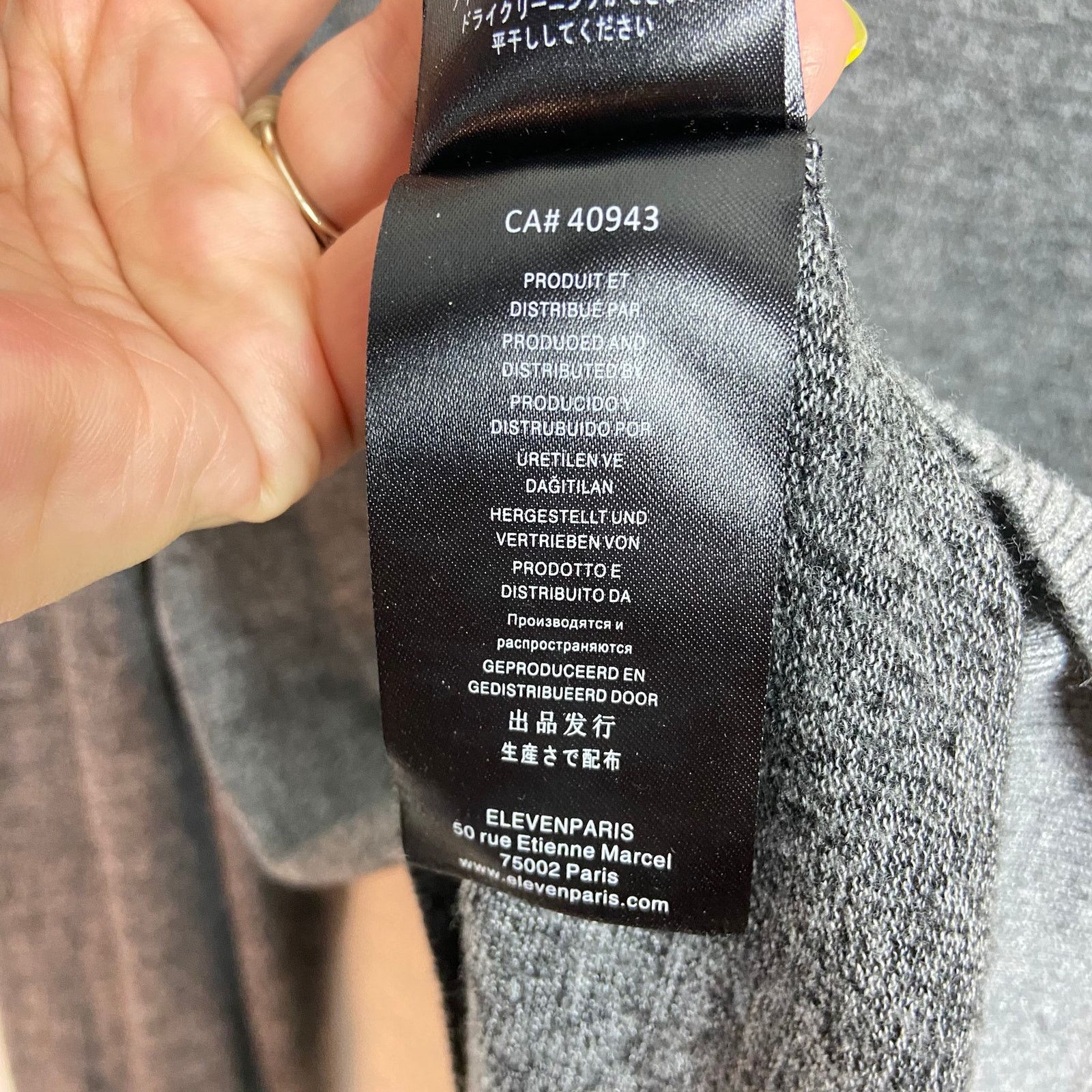 Eleven Paris Eleven Paris Le Basic Sweater L Heathered Gray Pullover Size US L / EU 52-54 / 3 - 7 Thumbnail