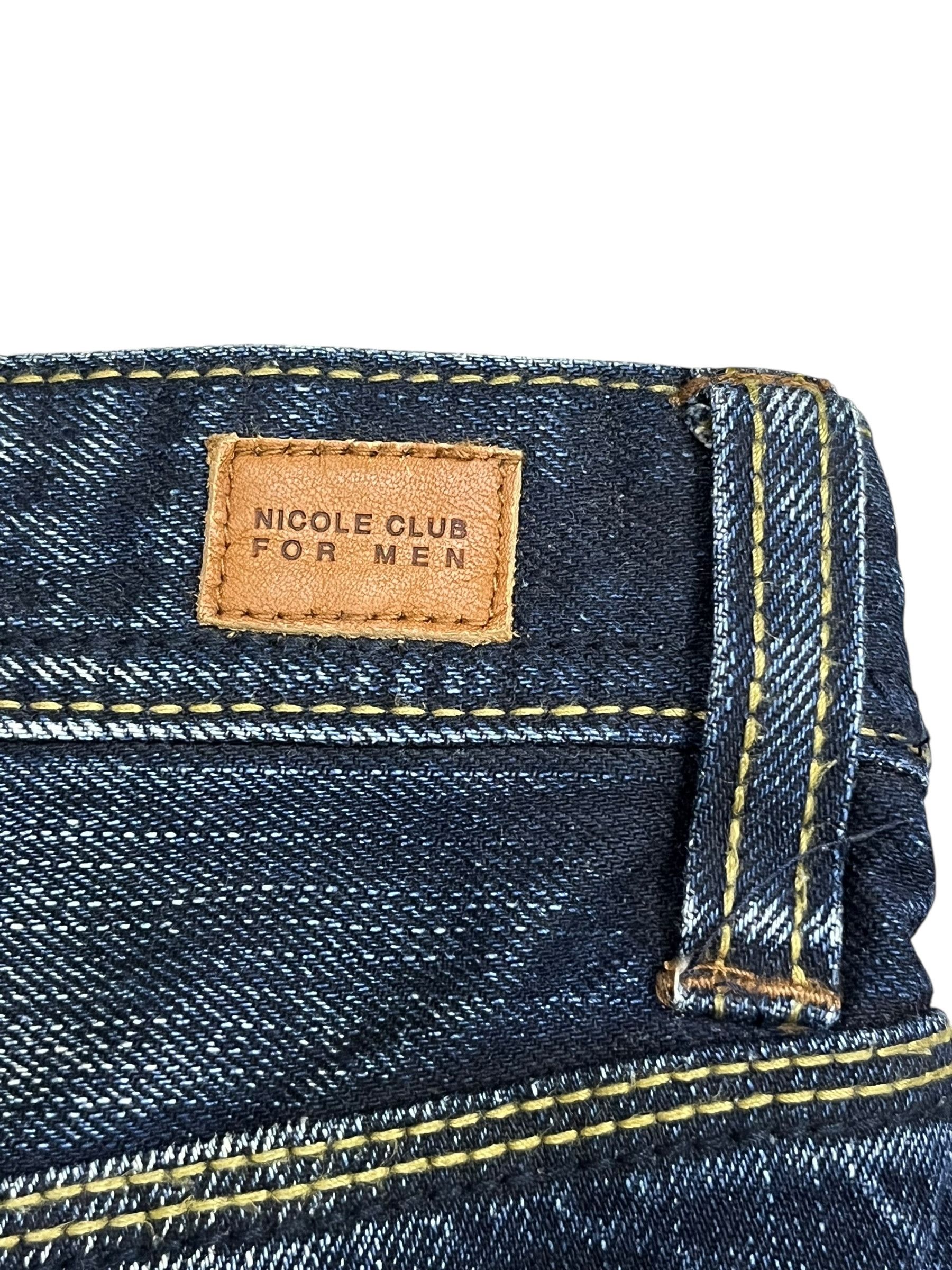 HIDEAWAYS RARE🔥NICOLE CLUB FOR MEN Punk Whiskers Twisted Flare Denim Size US 31 - 10 Thumbnail