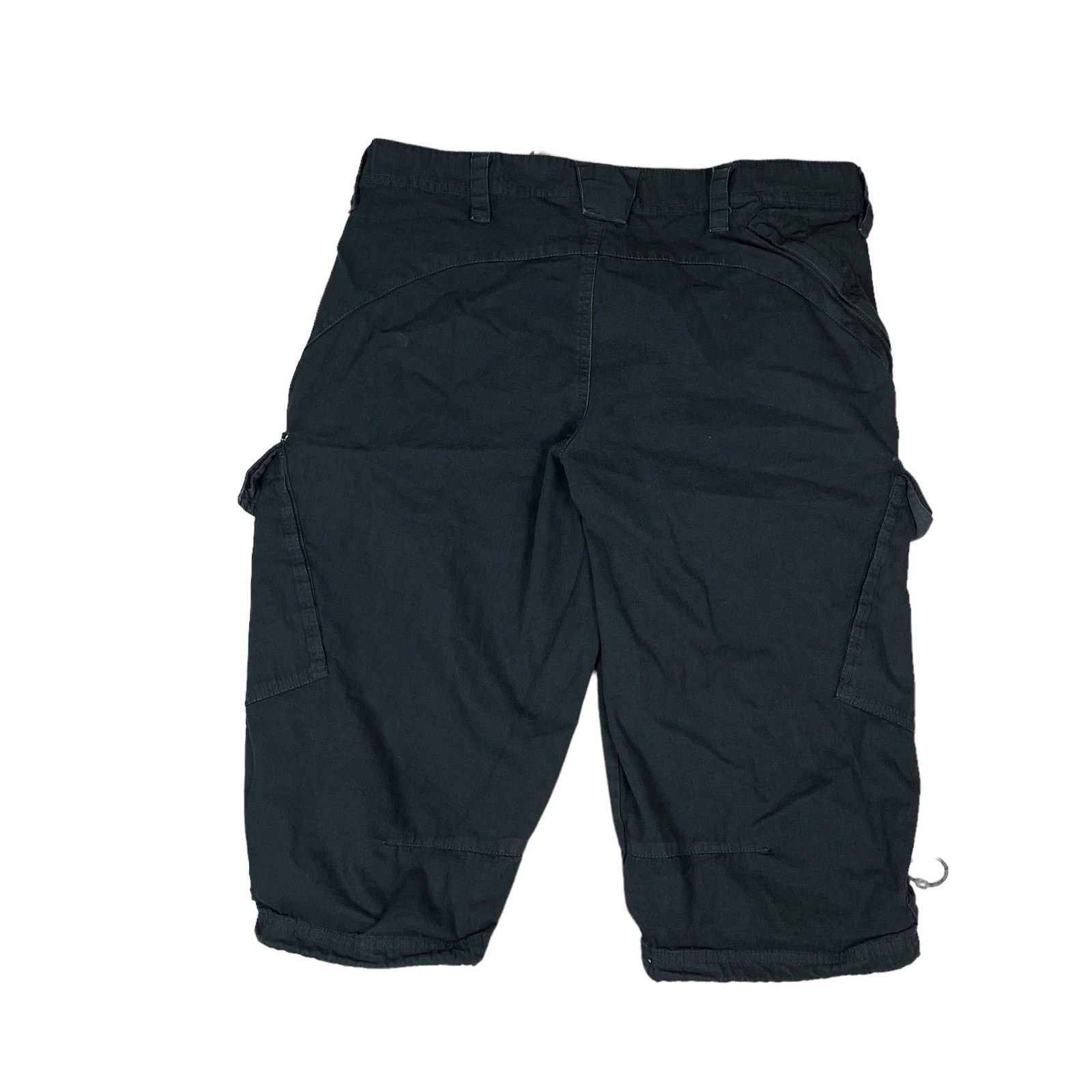 Nike × Vintage Nike Adults Black Cotton Swoosh Embroidered Cargo Shorts M Size US 30 / EU 46 - 9 Thumbnail