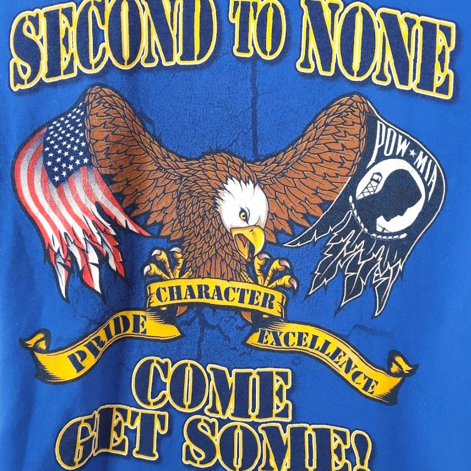 Gildan 322nd Training Squadron T Shirt Mens Size Large Blue Second To None Get Some Size US L / EU 52-54 / 3 - 5 Thumbnail
