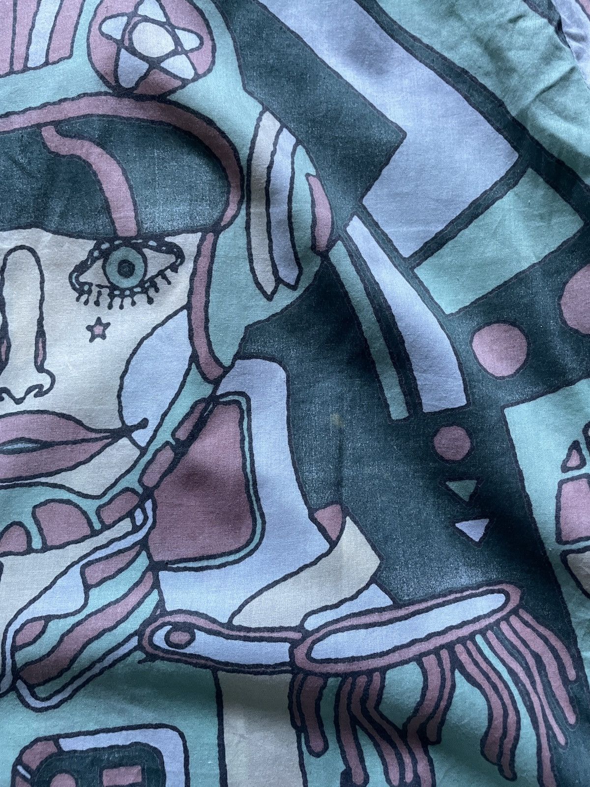Diesel Diesel Y2K Cropped Bomber Jacket Vintage Abstract Print Sz M Size M / US 6-8 / IT 42-44 - 9 Thumbnail