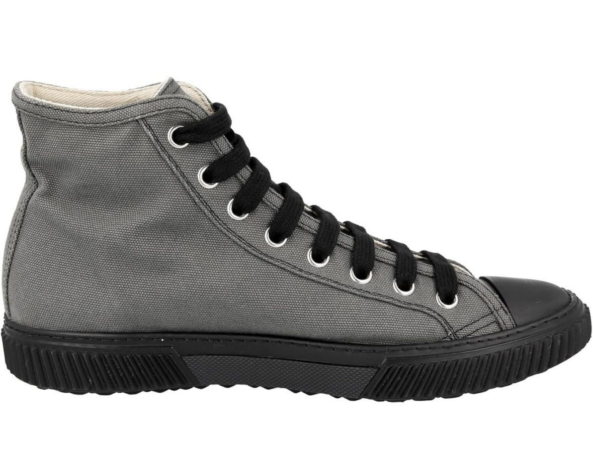 Prada Prada Grey Hight Top Sneakers 4T3218 010 F0H16 Size US 11 / EU 44 - 10 Thumbnail