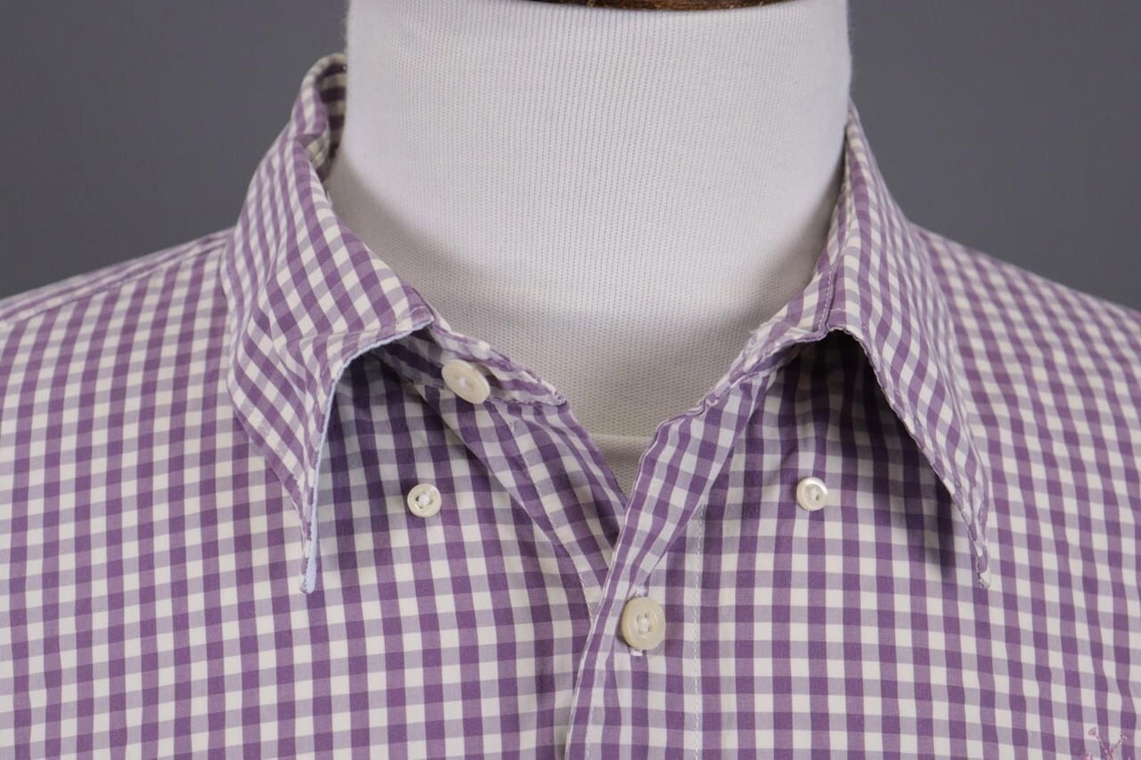 La Martina La Marina Buenos Aires Purple Check Shirt Size 3XL Size US XXL / EU 58 / 5 - 6 Thumbnail