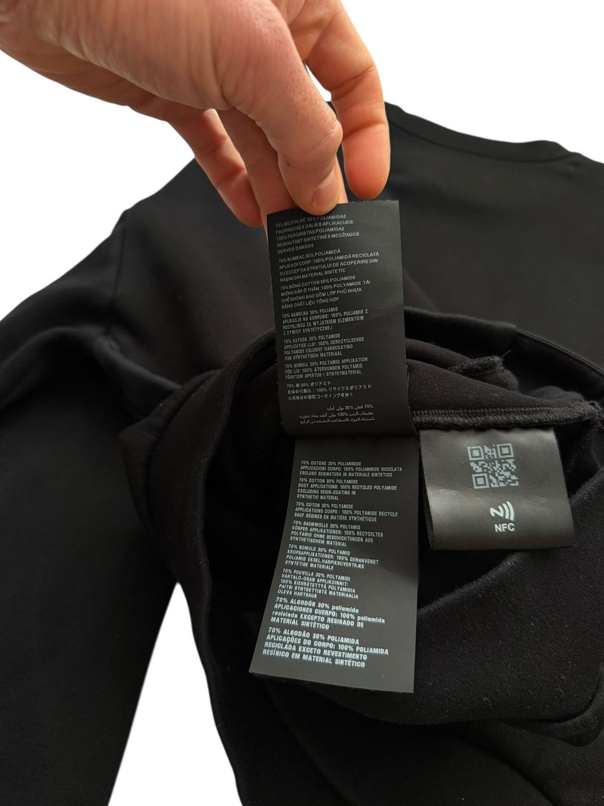 Prada 2022 Fleece Re-nylon Triangle Badge Logo Plaque Crewneck Size US XL / EU 56 / 4 - 11 Thumbnail