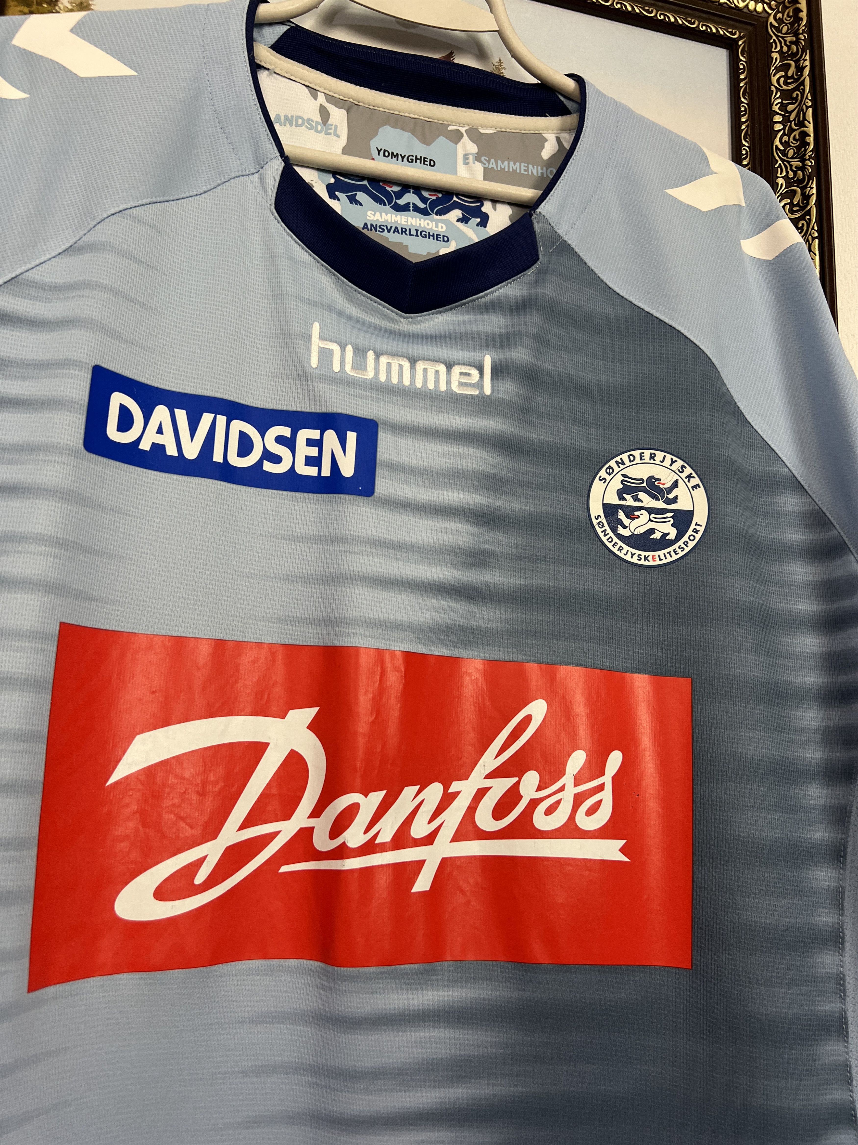 Hummel SonderjyskE football shirt Soccer Jersey Trikot Size 4XL Size US XXL / EU 58 / 5 - 3 Thumbnail