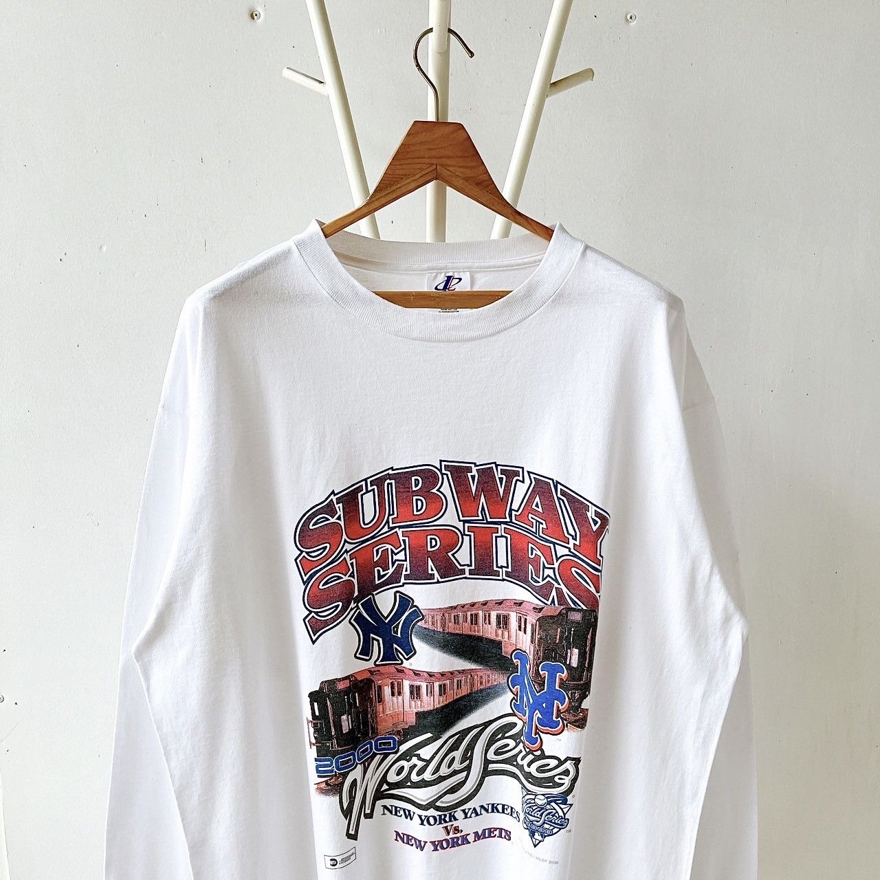 Vintage Vintage Yankees Vs Mets MLB long-sleeves t-shirt/ L Size US L / EU 52-54 / 3 - 3 Thumbnail