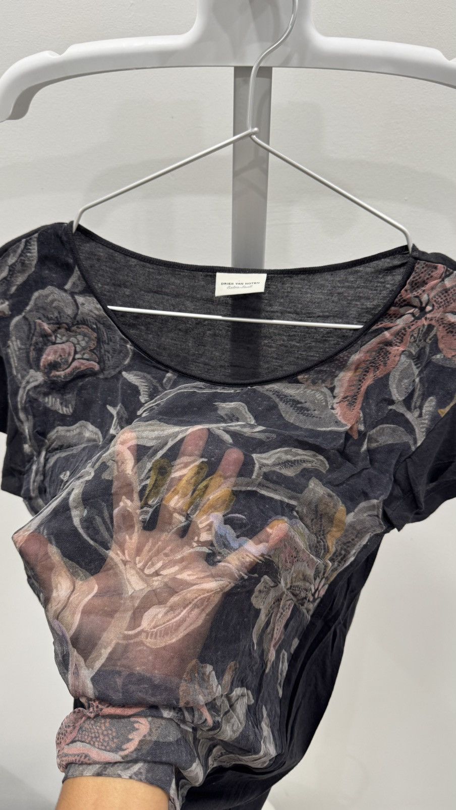 Dries Van Noten Dries Van Noten Silk Overlay Tropical Tee Size XS / US 0-2 / IT 36-38 - 7 Thumbnail