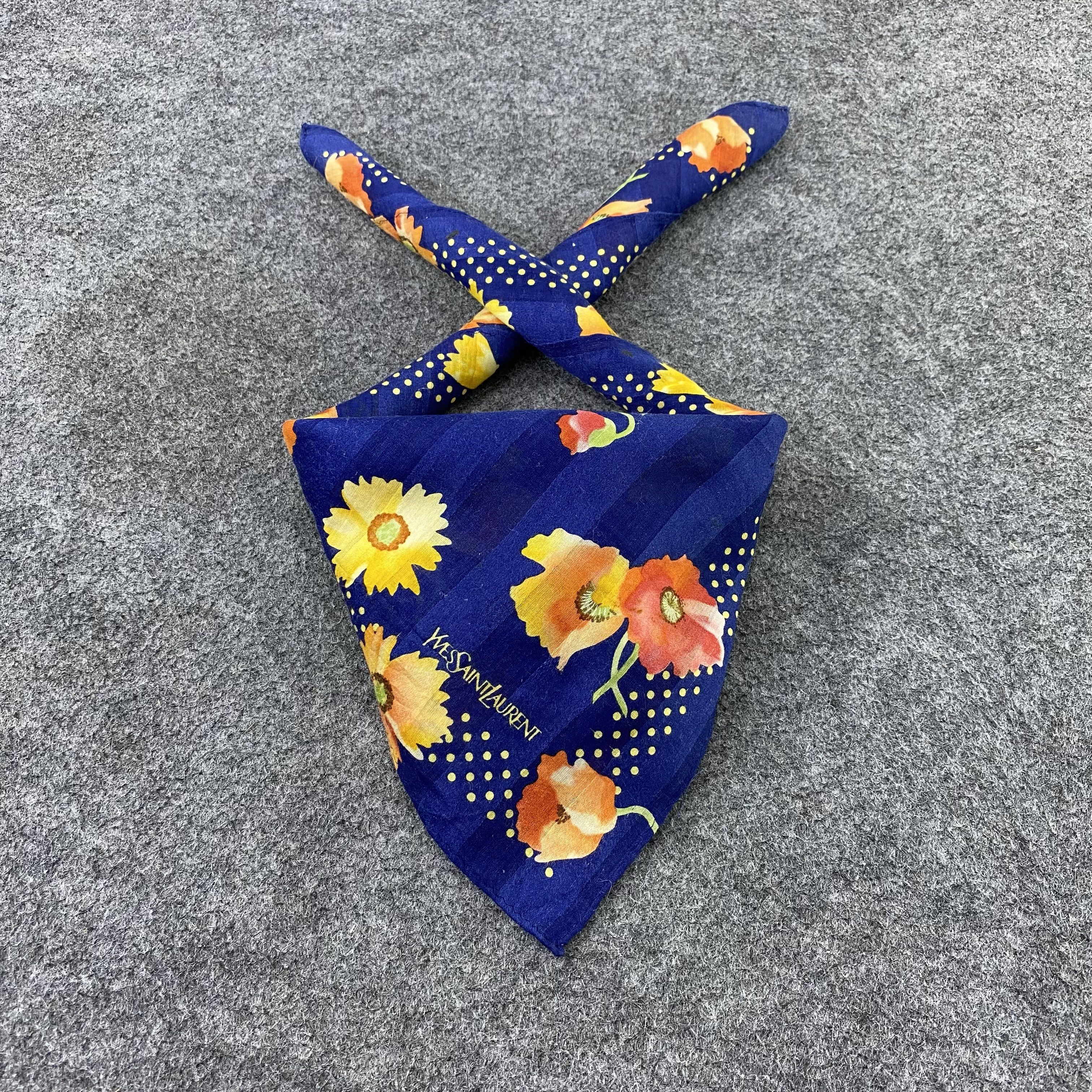 Vintage × Yves Saint Laurent Yves Saint Laurent Handkerchief / Bandana /Neckerchief-B1105 Size ONE SIZE - 2 Thumbnail