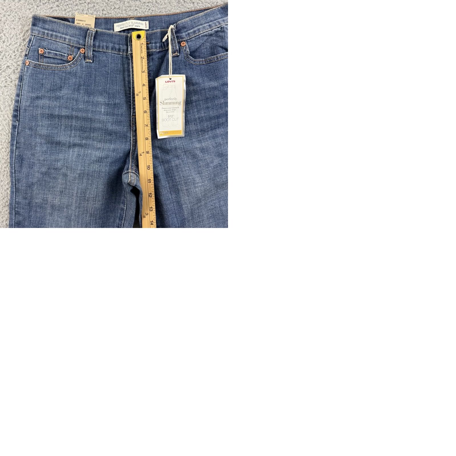 Levi's Levi's 512 Jeans Womens 12 Short Blue Denim Bootcut Slimming 98% Cotton 2% Spandex NWT 30x32 Vintage? (No) 90s USA Levi's 500 Series Size 34" / US 12 / IT 48 - 9 Thumbnail