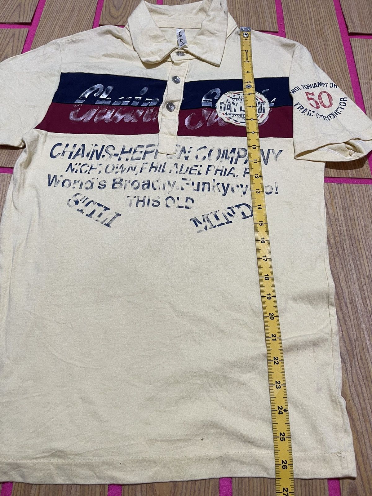 If Six Was Nine Y2K RIBBON & AUDI polo short tshirt Size US M / EU 48-50 / 2 - 9 Thumbnail
