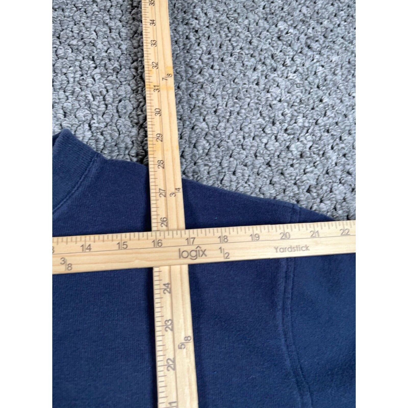 Roundtree & Yorke VINTAGE Roundtree & Yorke Rugby Style Henley Sweater Adult XL Blue Striped Crew Neck Mens XL Size US XL / EU 56 / 4 - 6 Thumbnail