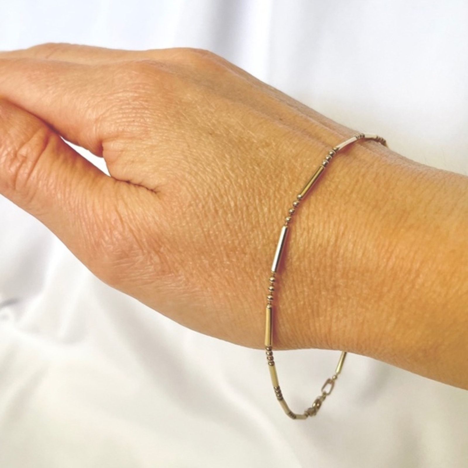 Vintage Mark Wasserman Samara Italy 925 Silver Vermeil Bracelet Size ONE SIZE - 2 Thumbnail