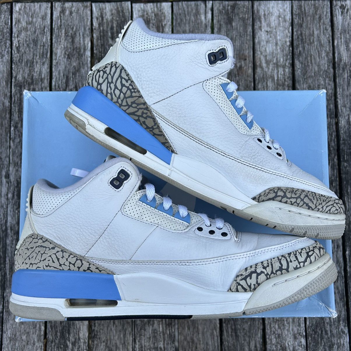 Jordan Brand Nike Air Jordan 3 UNC 2020 Size 11.5M Size US 11.5 / EU 44-45 - 4 Thumbnail