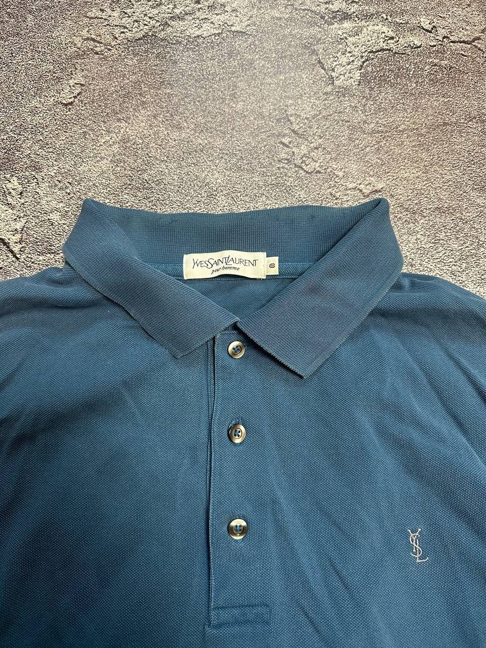 Vintage × Yves Saint Laurent Vintage Yves Saint Laurent YSL Rugby Longsleeve Polo Shirt Size US XL / EU 56 / 4 - 9 Thumbnail