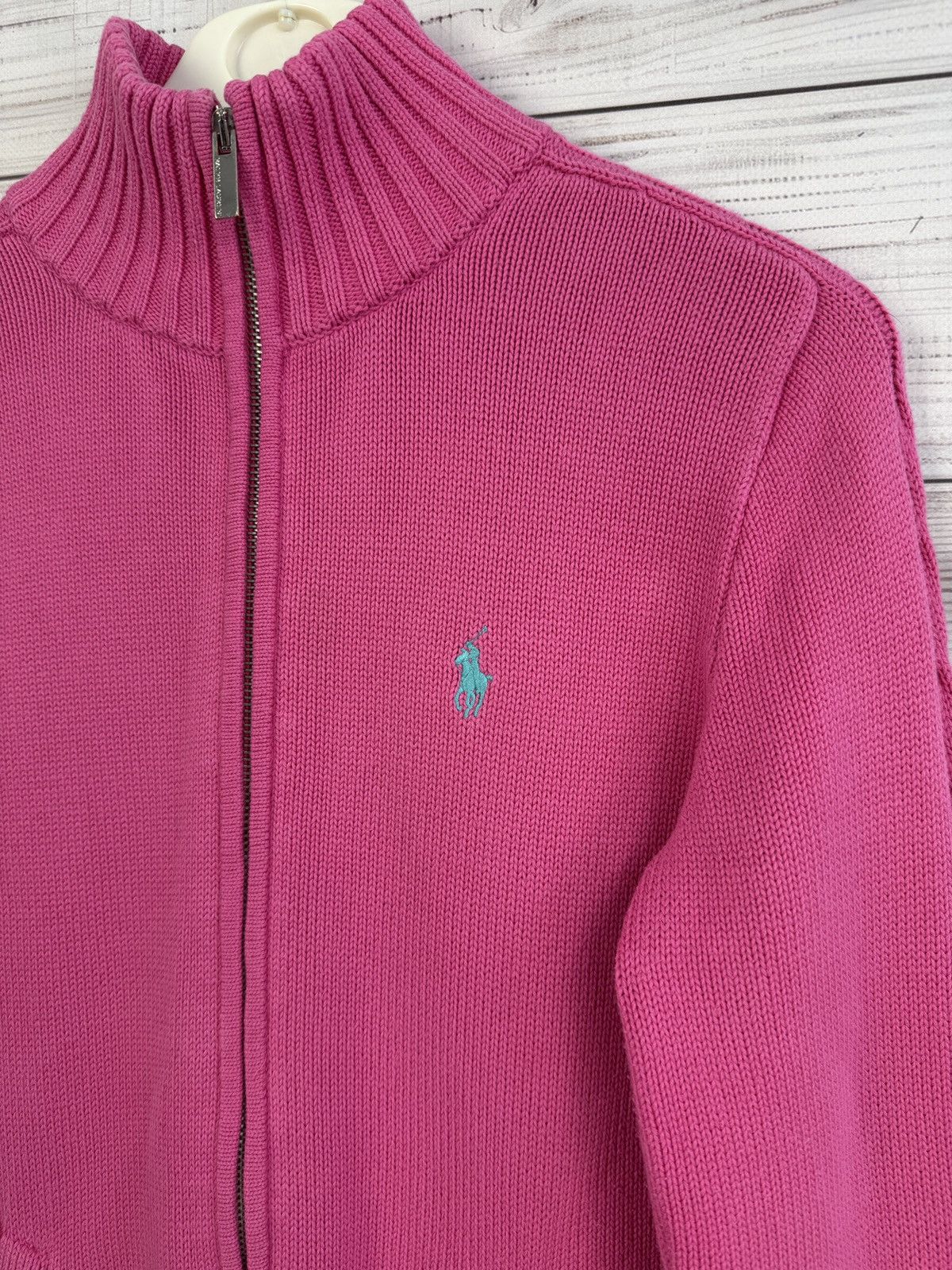 Polo Ralph Lauren 90s Polo Ralph Lauren Sport Vintage Knit Zip Sweater Size L / US 10 / IT 46 - 3 Thumbnail