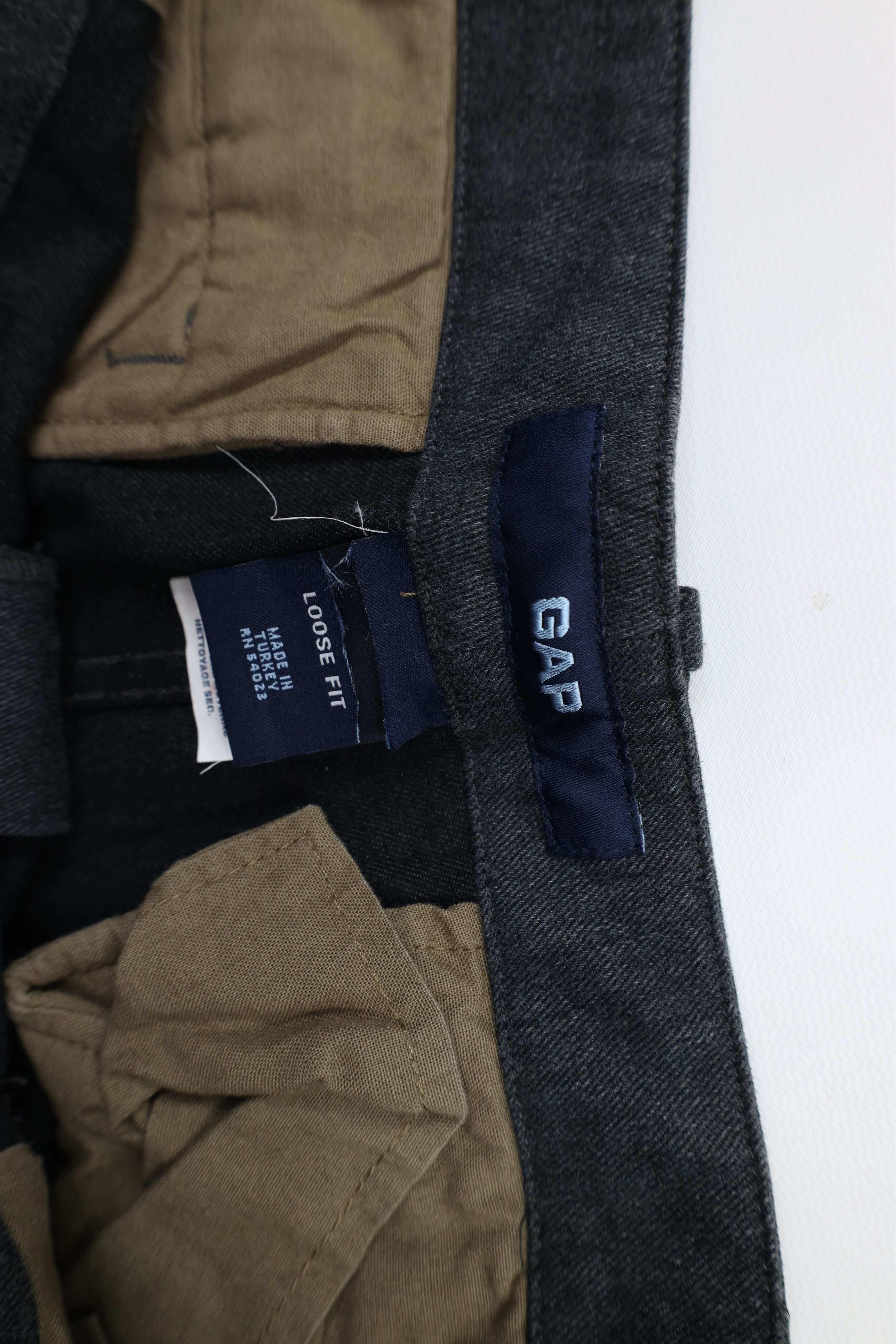 Gap × Vintage Vintage Y2K 2002 Gap Fit Heavyweight Wide Leg Pants Gray Size US 36 / EU 52 - 8 Thumbnail
