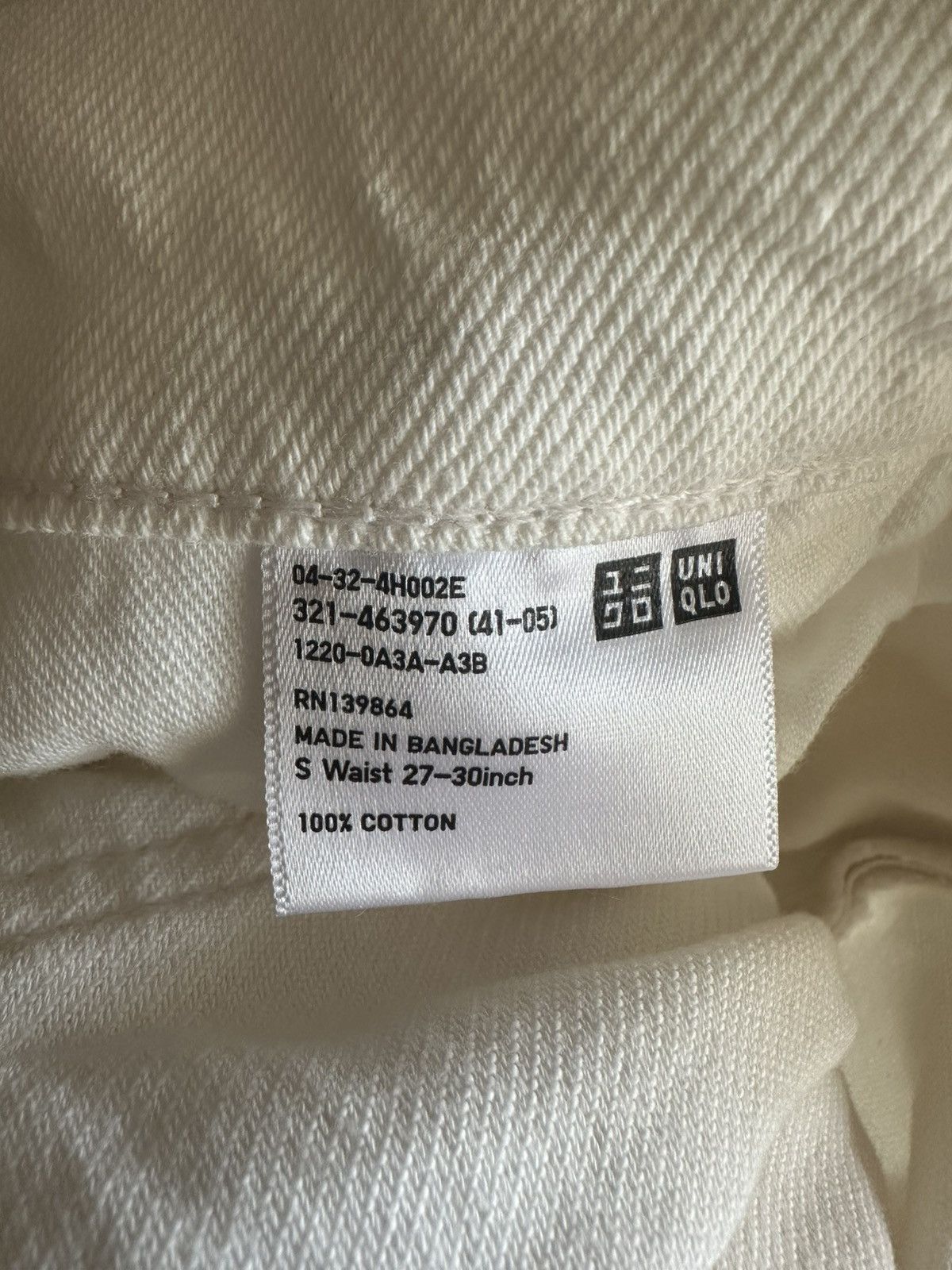 Uniqlo Uniqlo Straight Fit Jeans — White Denim (30x30) Size US 30 / EU 46 - 5 Thumbnail