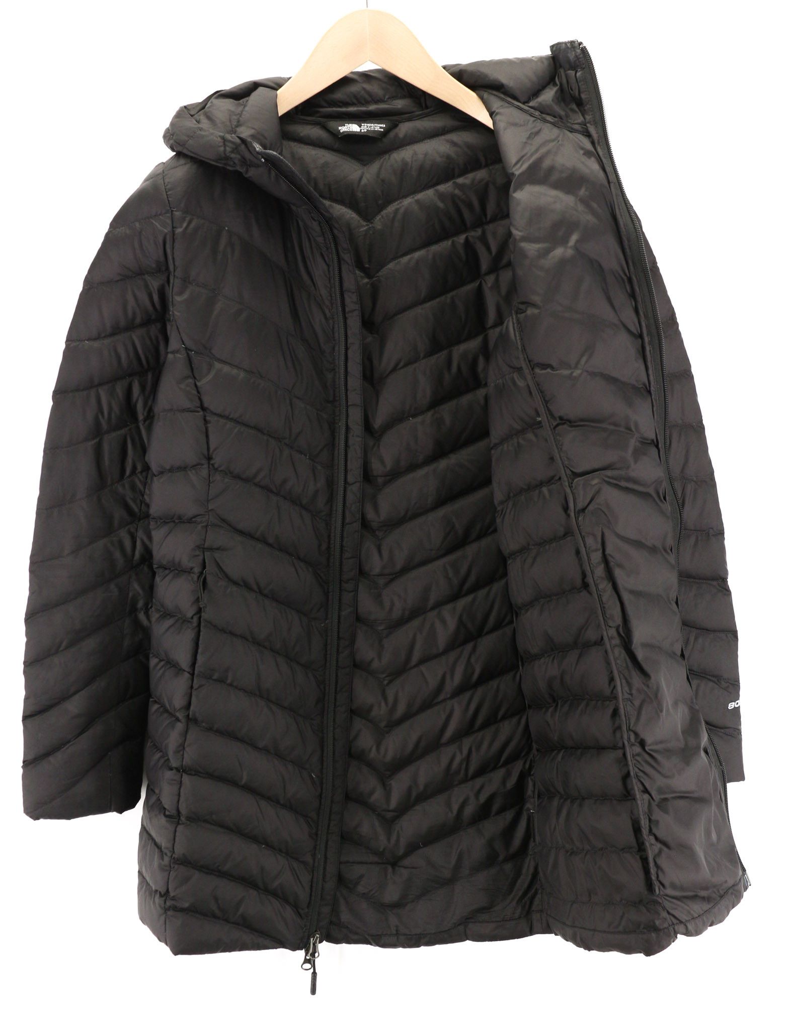 The North Face TREVAIL S Black 800 Down Quilted Puffer Jacket 79782 Size S / US 4 / IT 40 - 4 Thumbnail