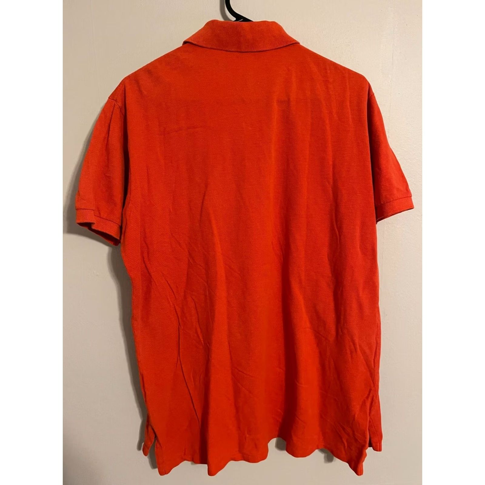 Polo Ralph Lauren VINTAGE Polo Ralph Lauren USA Orange Blue Pony Logo Polo Shirt Mens L Size US L / EU 52-54 / 3 - 3 Thumbnail