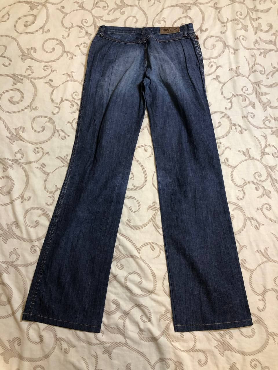 Moschino Vintage 90s Moschino Washed Denim Jeans Size 27" / US 4 / IT 40 - 19 Thumbnail