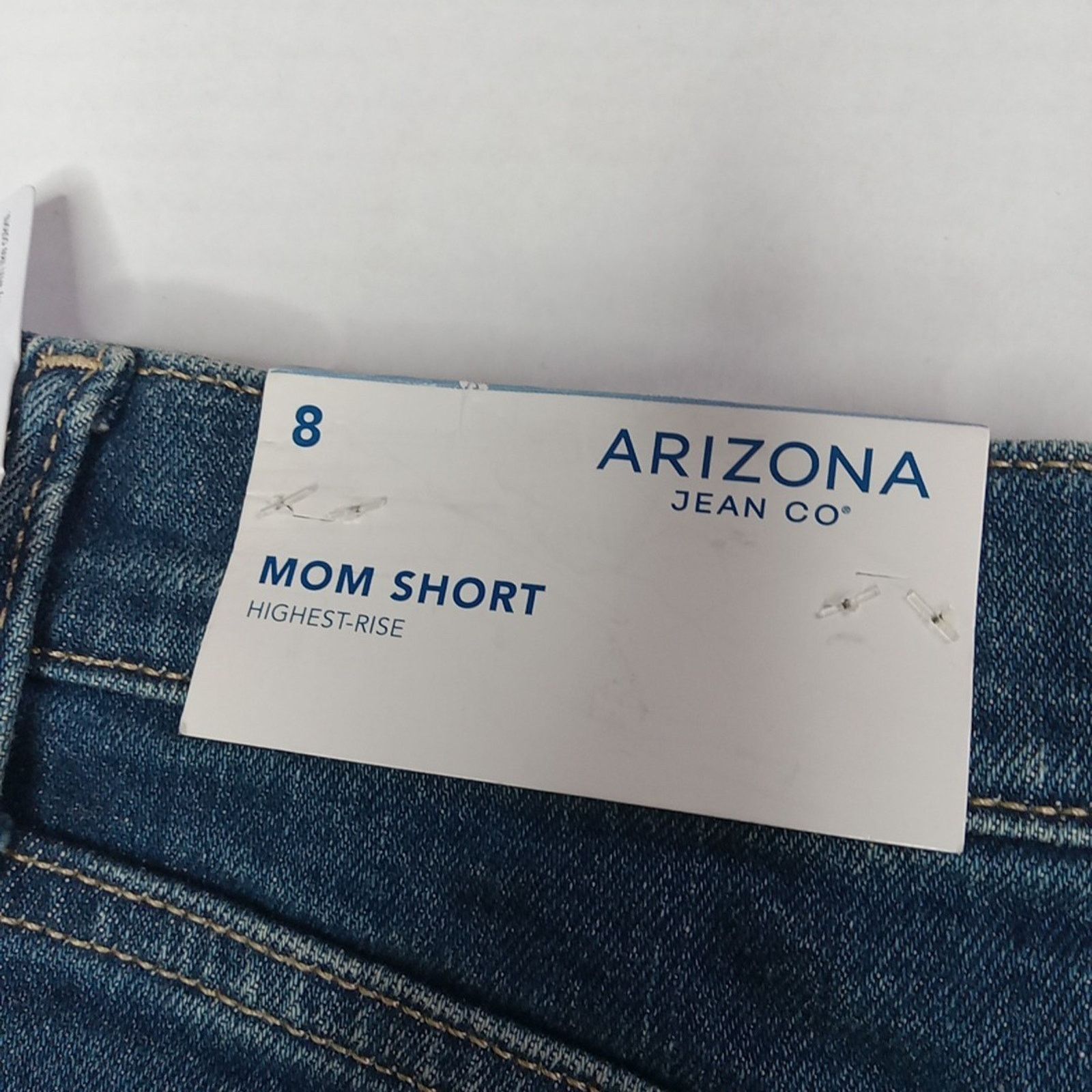 Arizona Jean Co. Arizona Mom Shorts Women's Size 8 Blue High Rise Distressed Size 30" / US 8 / IT 44 - 5 Thumbnail