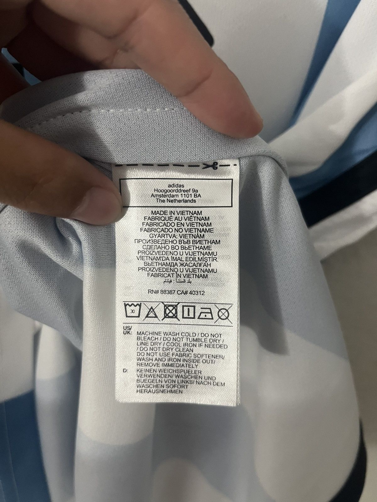 Adidas 2022 2023 Adidas Argentina Home Soccer Jersey Messi 10 Size US L / EU 52-54 / 3 - 3 Thumbnail