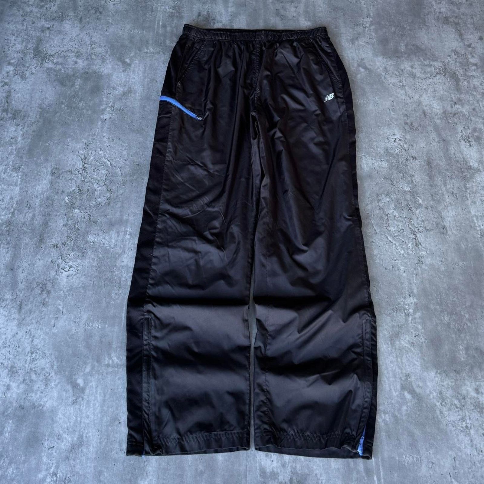 Japanese Brand × New Balance × Vintage Vintage Y2K New Balance Baggy Black Grunge Opium Sweatpants Size US 34 / EU 50 - 1 Thumbnail