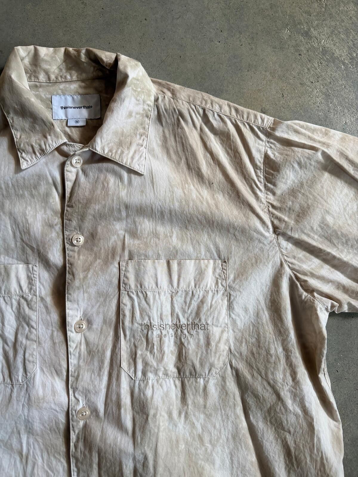 thisisneverthat Thisisneverthat Brown Button Up Shirt Sz M Size US M / EU 48-50 / 2 - 3 Thumbnail