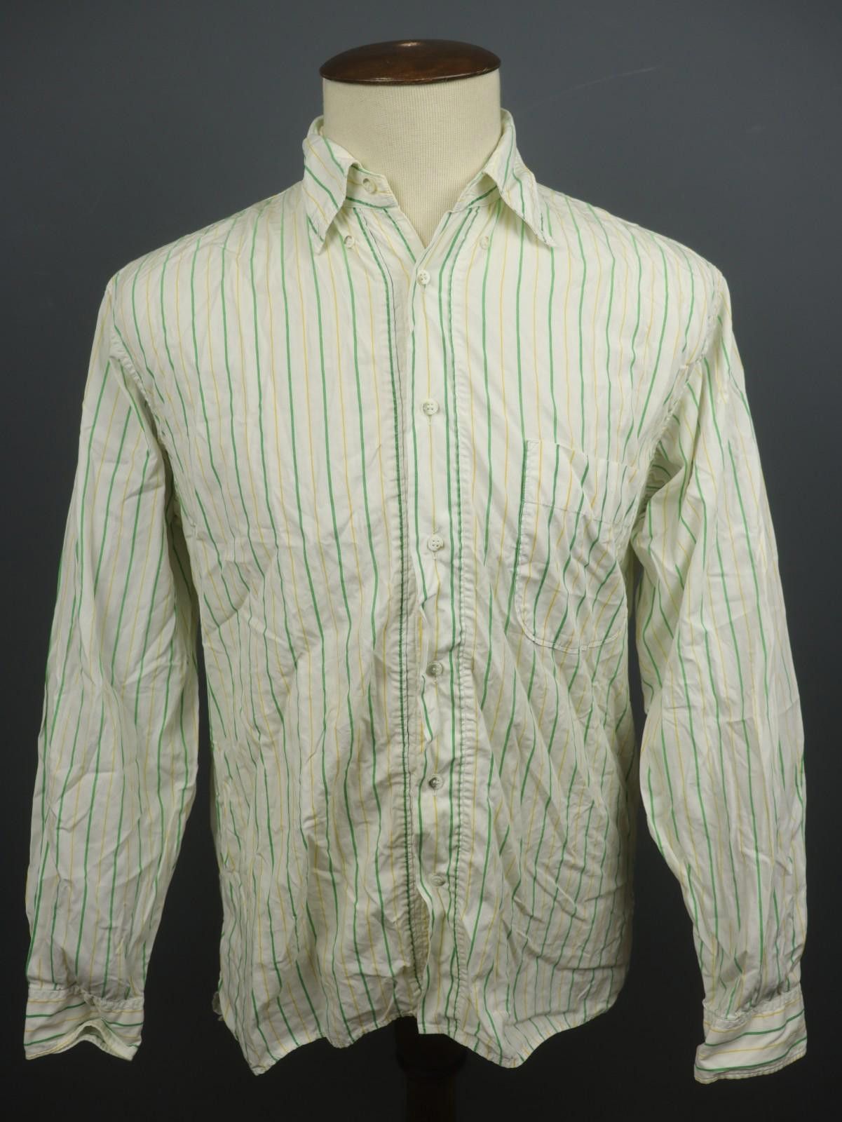 Boneville BONEVILLE Multi Striped Collared Pocket Up Shirt Size 4 Size US M / EU 48-50 / 2 - 1 Thumbnail