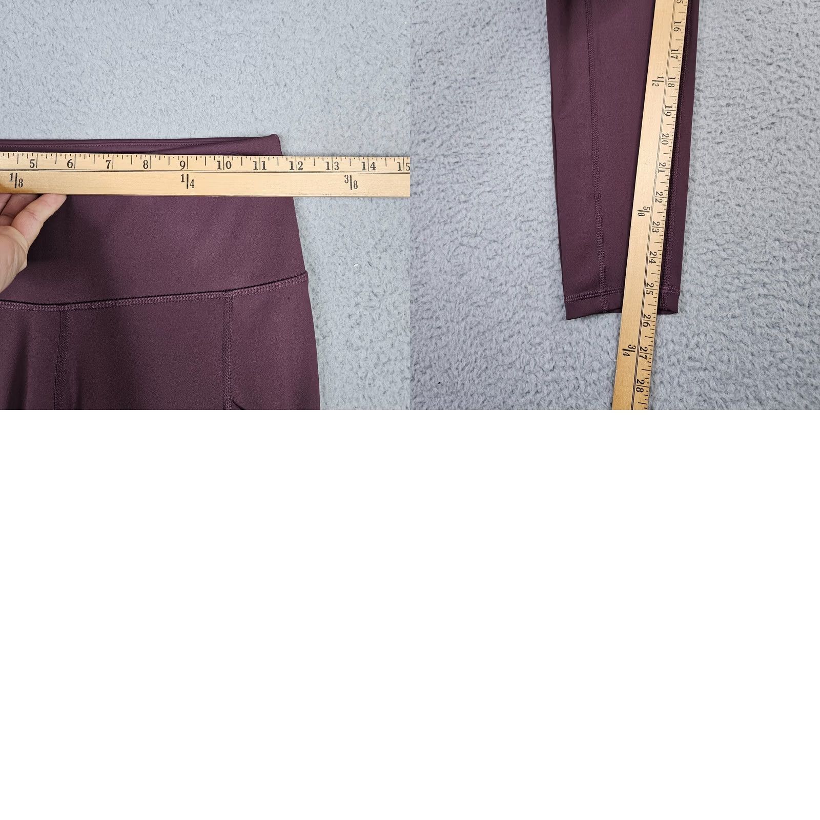Vintage BR STANDARD Women’s Side Pockets Legging XS Activewear Pants Yoga Leggings XS Red casual fitness Women Mens Girls Size 26" / US 2 / IT 38 - 8 Thumbnail
