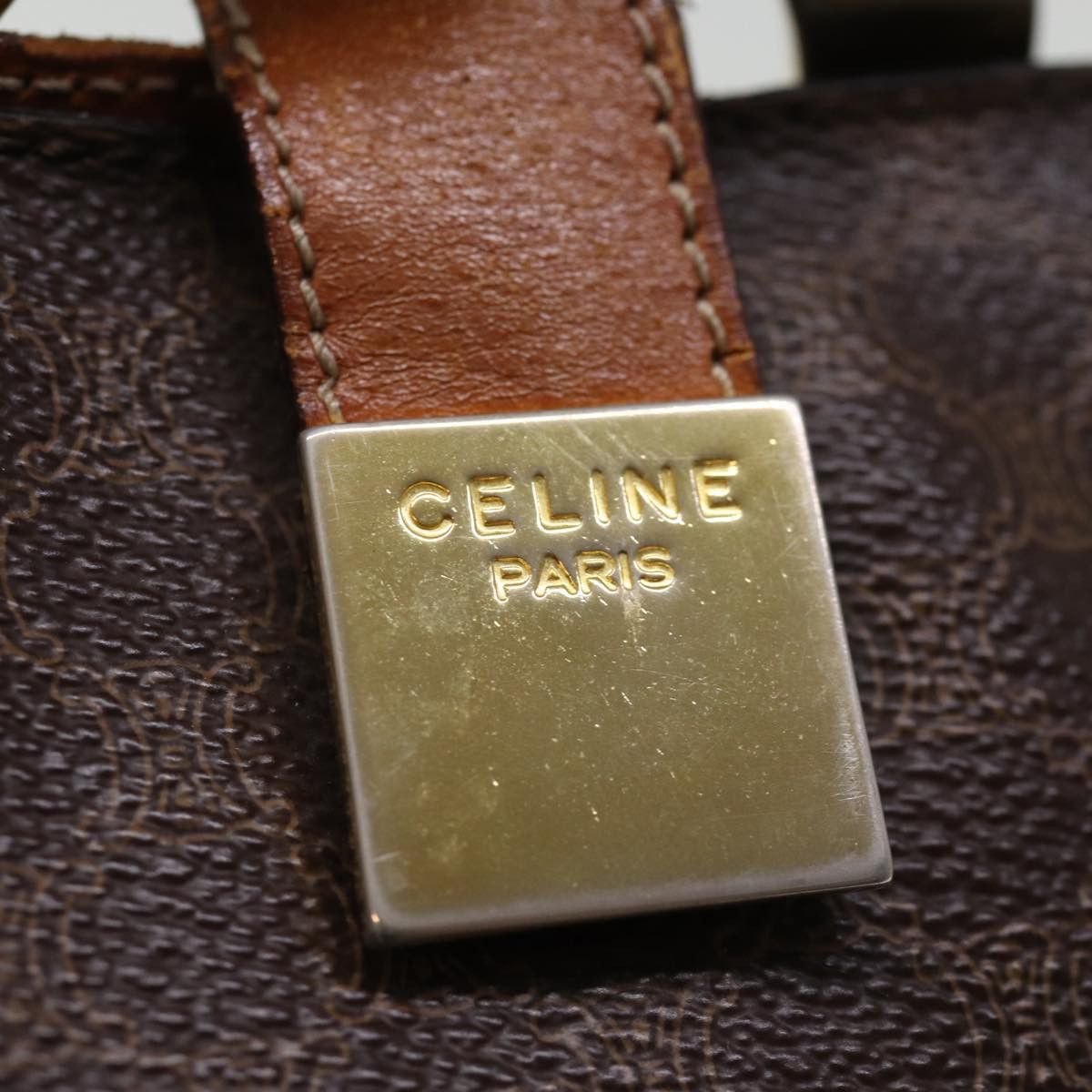 Celine CELINE Macadam Canvas Shoulder Bag Pvc Brown Size ONE SIZE - 15 Thumbnail