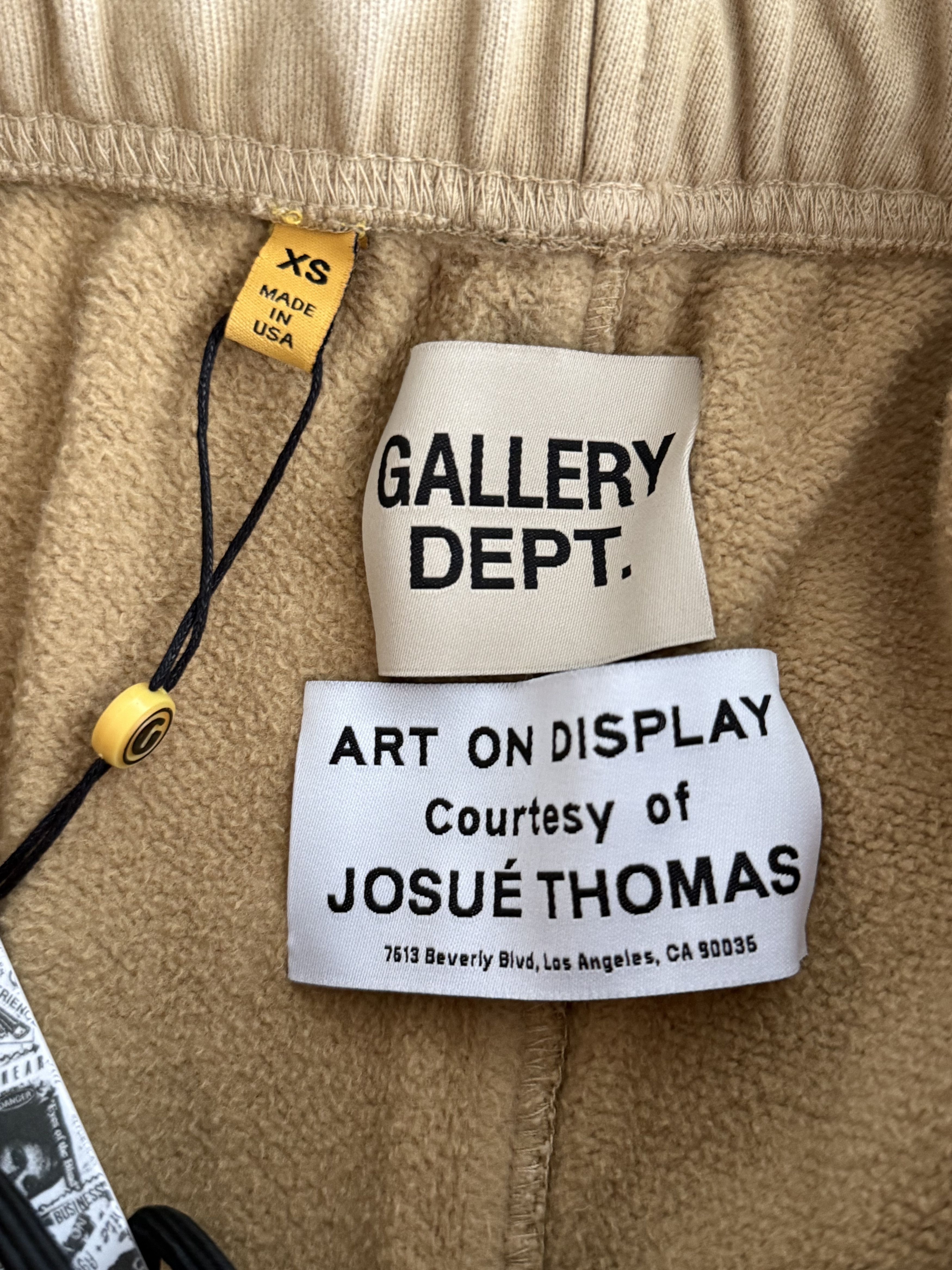 Gallery Dept. Gallery Dept Beige & Black Dept Logo Sweatpants Size US 34 / EU 50 - 3 Thumbnail