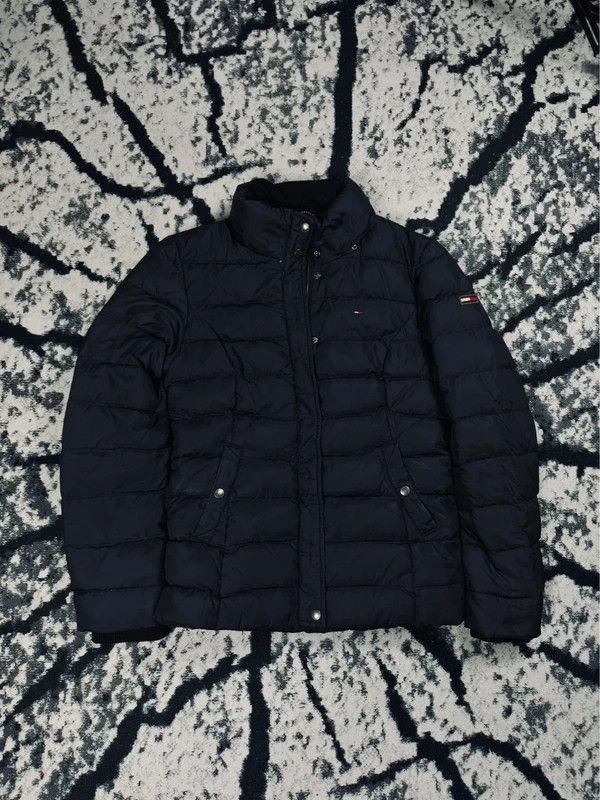 Tommy Hilfiger Tommy Hilfiger black S logo down jacket Size S / US 4 / IT 40 - 1 Thumbnail