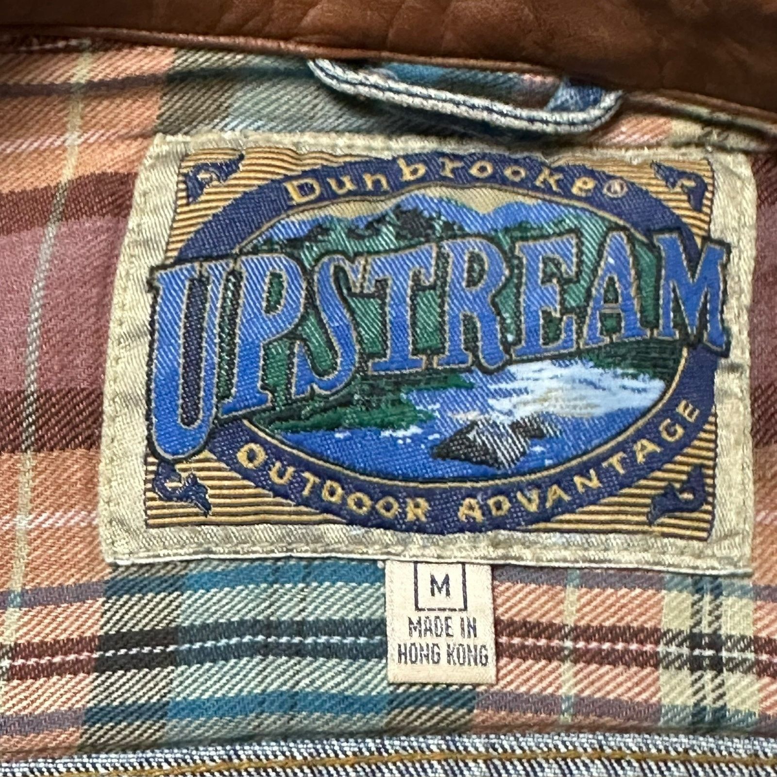 Vintage 90s Upstream Denim Jacket Leather Kelloggs Corn Flakes Size US M / EU 48-50 / 2 - 3 Thumbnail