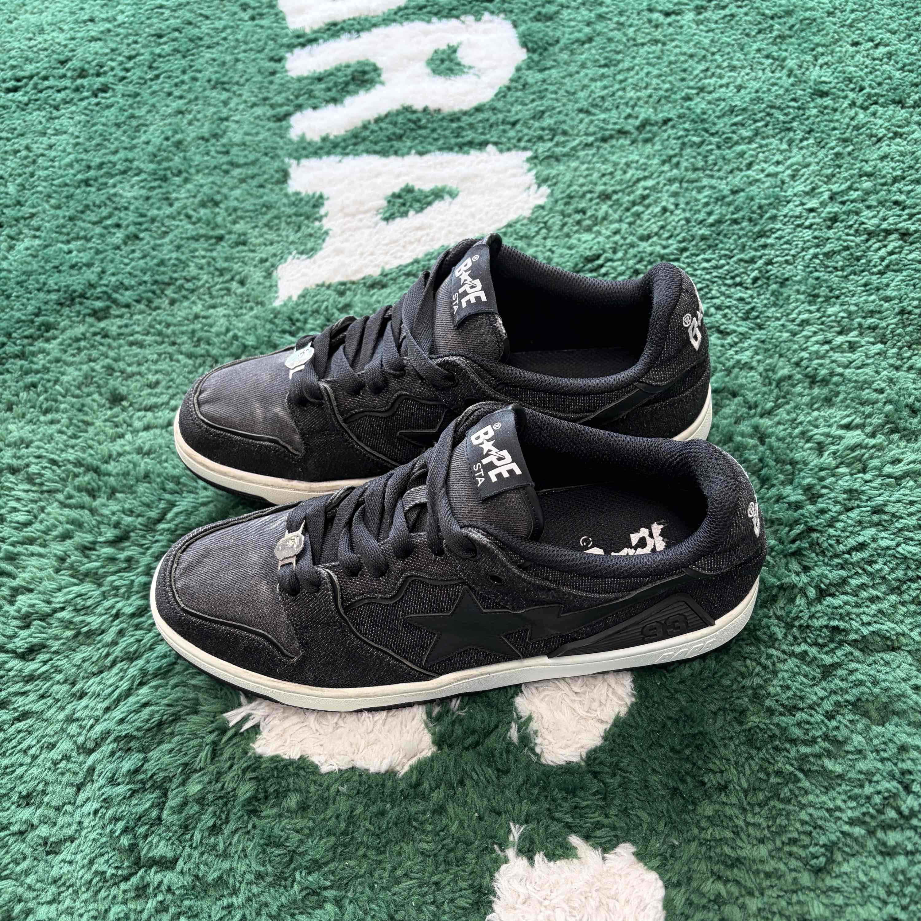 Bape A Bathing Ape Denim Sk8 Sta Sneakers Size 11 Size US 12 / EU 45 - 1 Thumbnail
