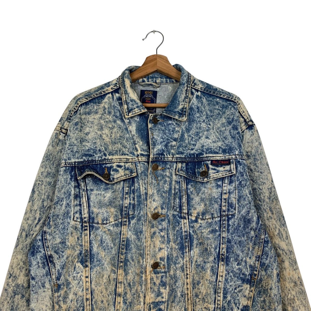 Vintage NEW ORLEANS Stone Wash Denim Jacket #2179-C96 Size US L / EU 52-54 / 3 - 2 Thumbnail