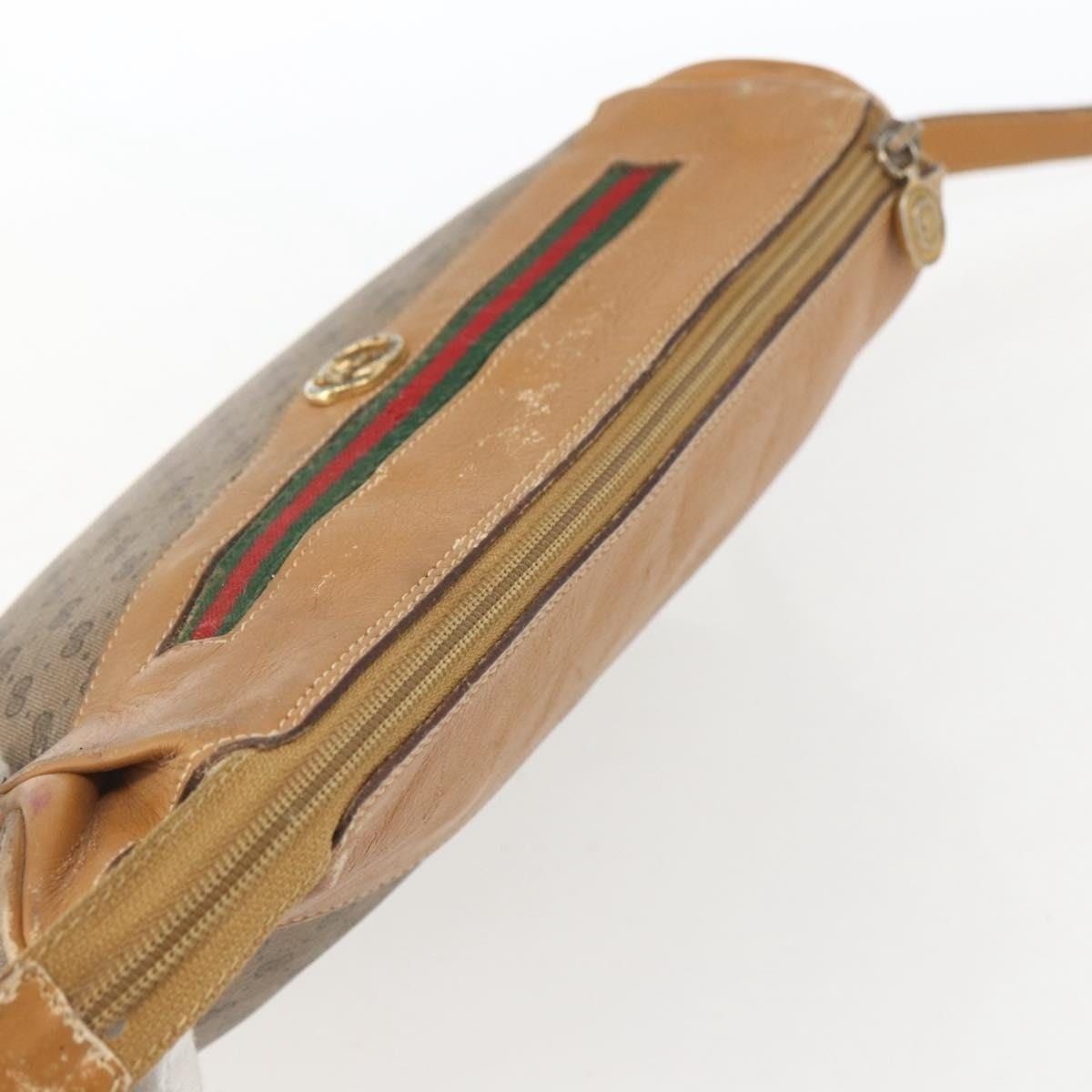 Gucci Gucci Micro GG Supreme Web Shoulder Bag Beige Size ONE SIZE - 6 Thumbnail
