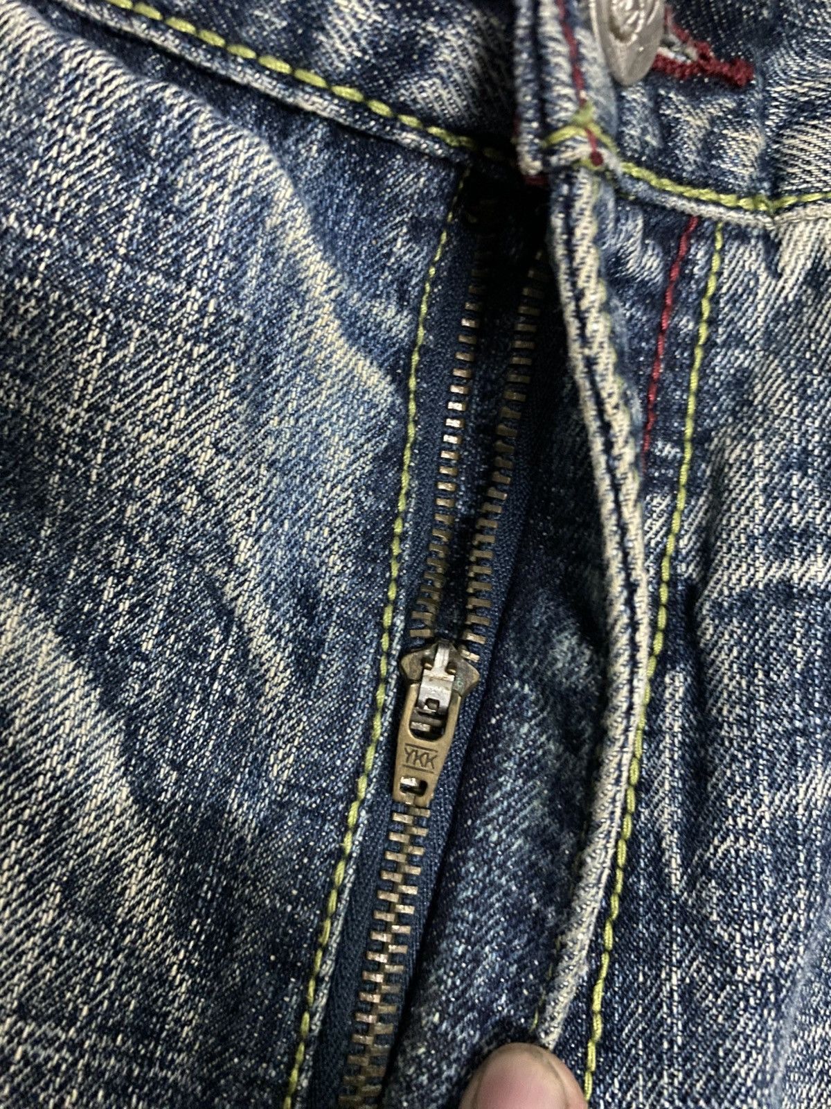 Japanese Brand × Vintage Vintage Miskeen Wideleg Denim Jeans Size US 38 / EU 54 - 7 Thumbnail