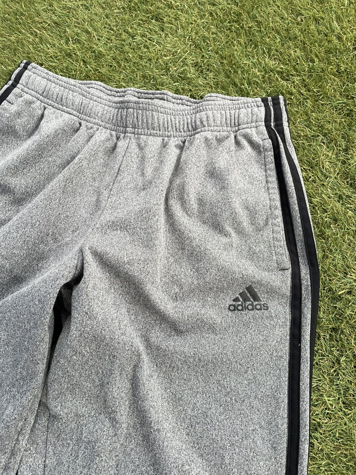 Adidas ADIDAS Womens Tracksuit Joggers us medium Grey Cotton Size 22" - 2 Thumbnail