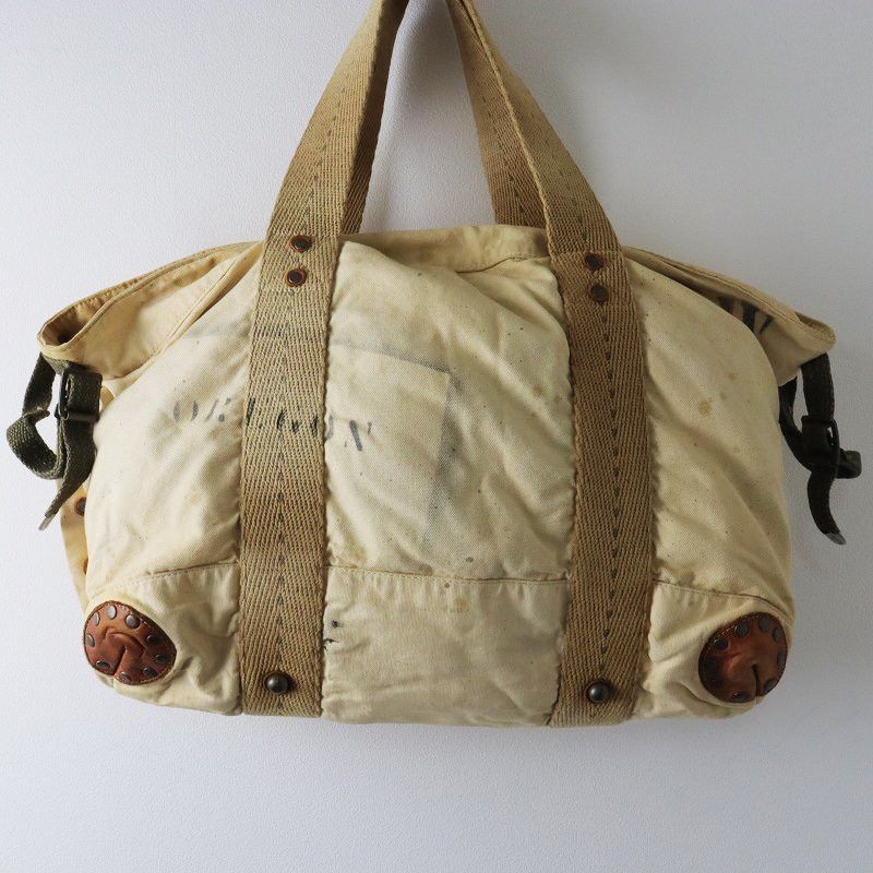 Kapital Kountry stenciled military studded tote canvas laundry bag Size ONE SIZE - 4 Thumbnail